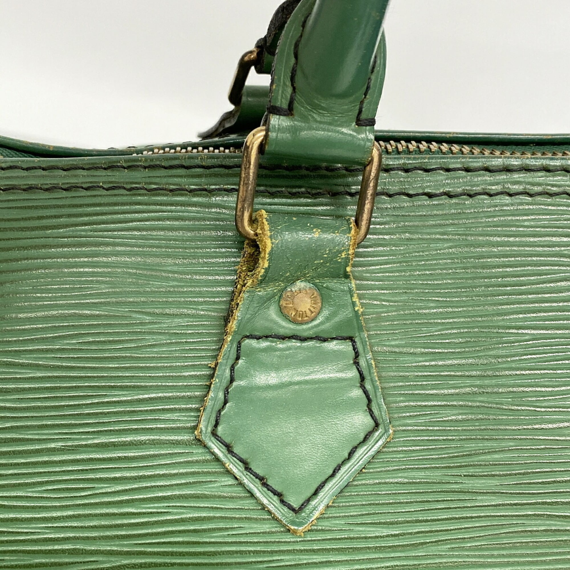 Louis Vuitton Borneo Green Handbag (Pre-Owned)