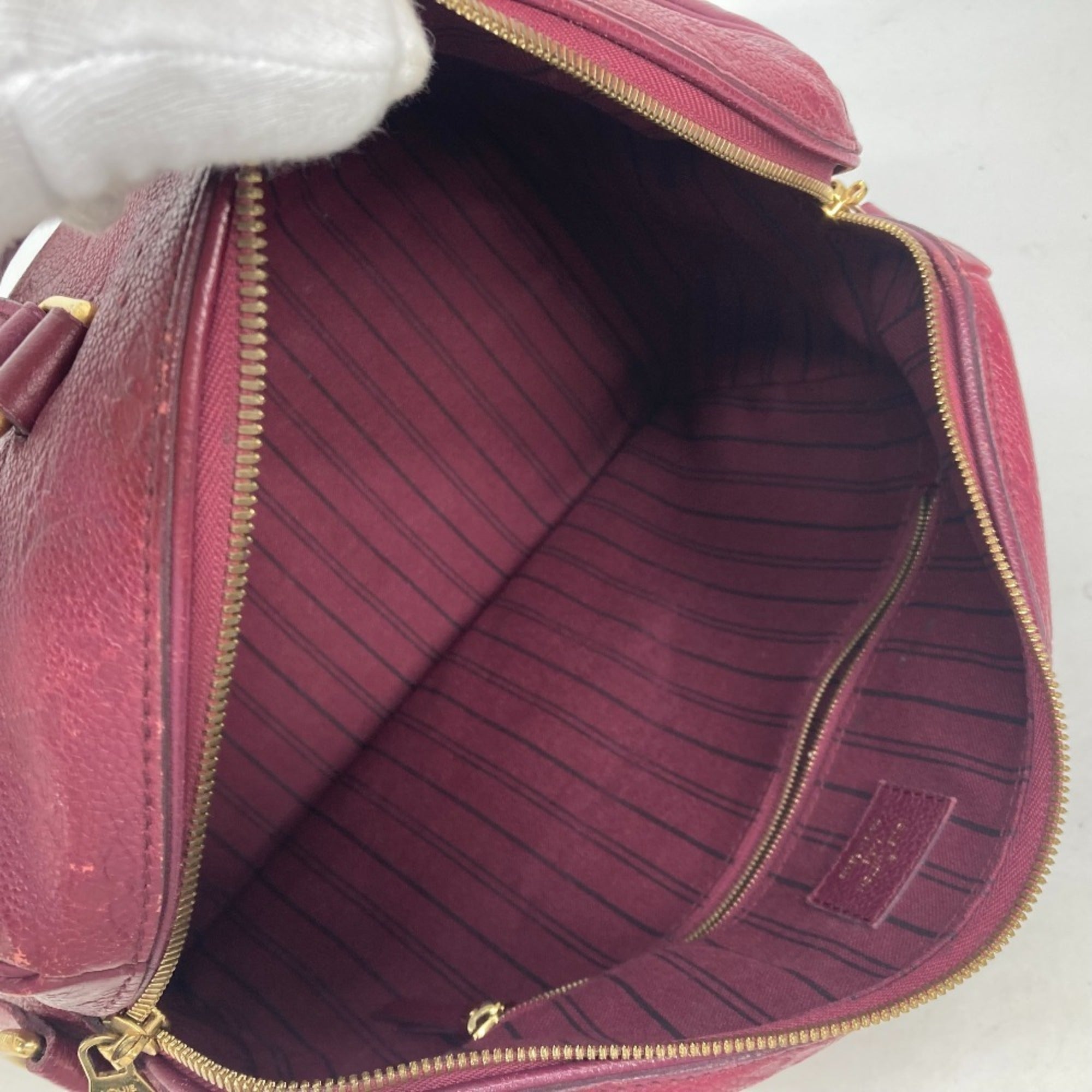 Louis Vuitton Aurore Monogram Empreinte Boston Bag Handbag Shoulder Bag (Pre-Owned)
