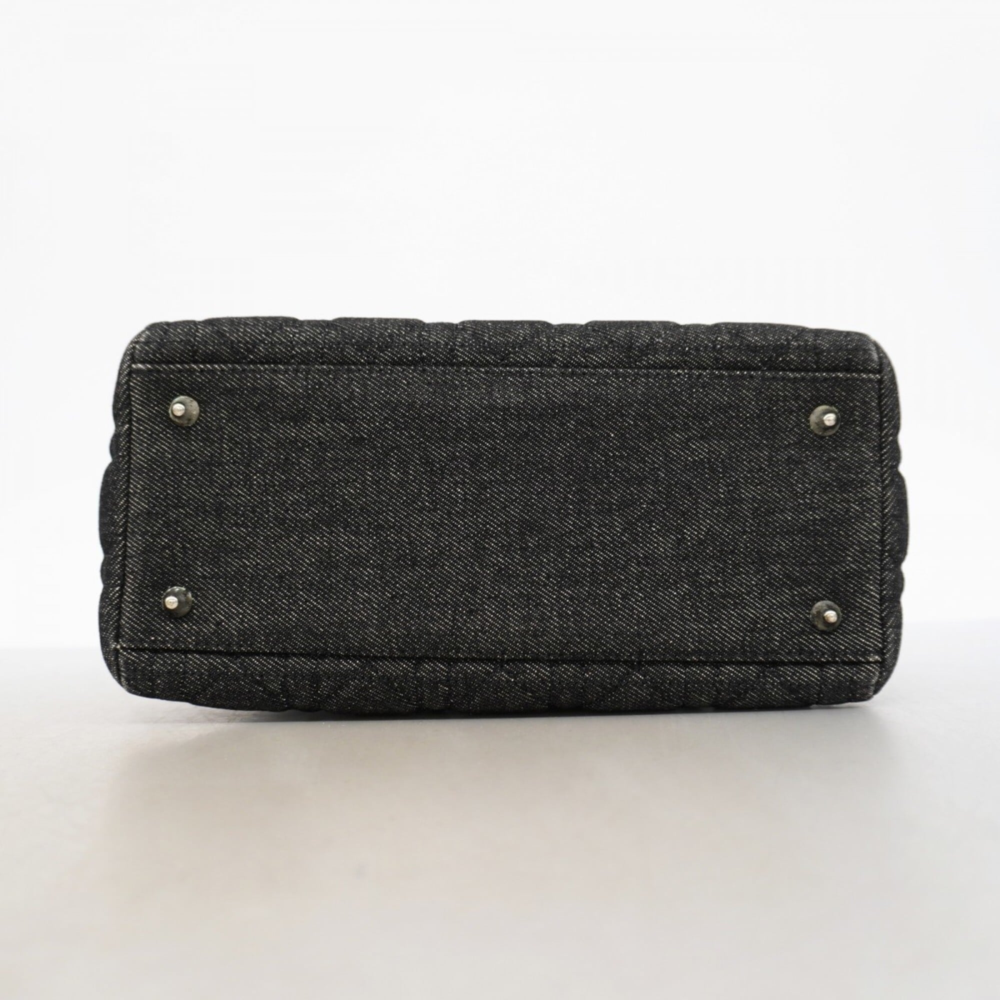Christian Dior Black Denim Handbag (Pre-Owned)