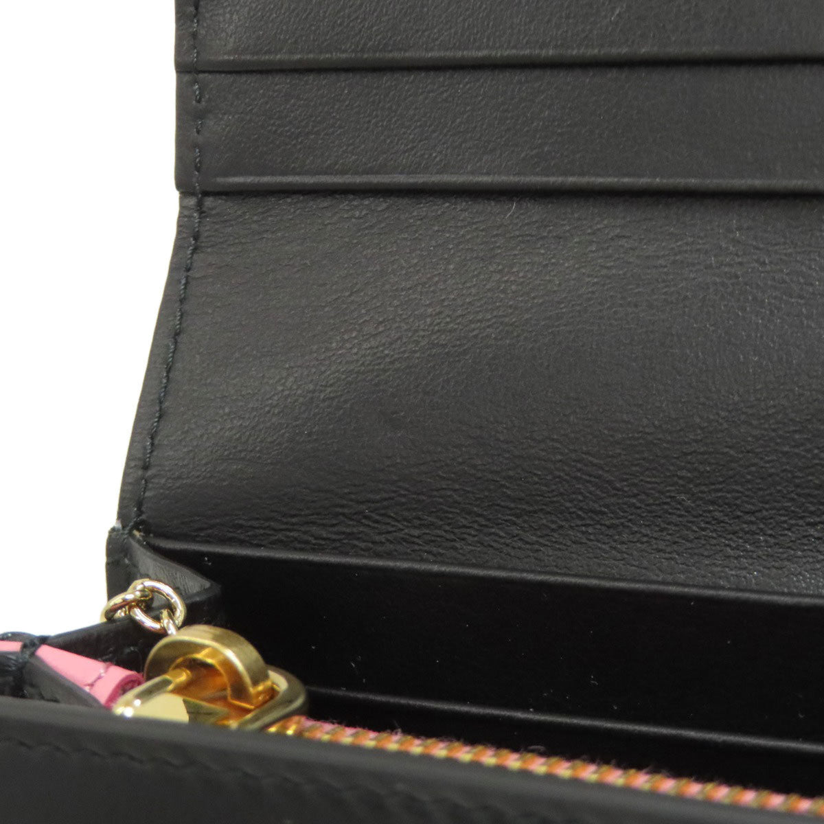 Miu Miu Black Leather Long Wallet (Bi-Fold) (Pre-Owned)