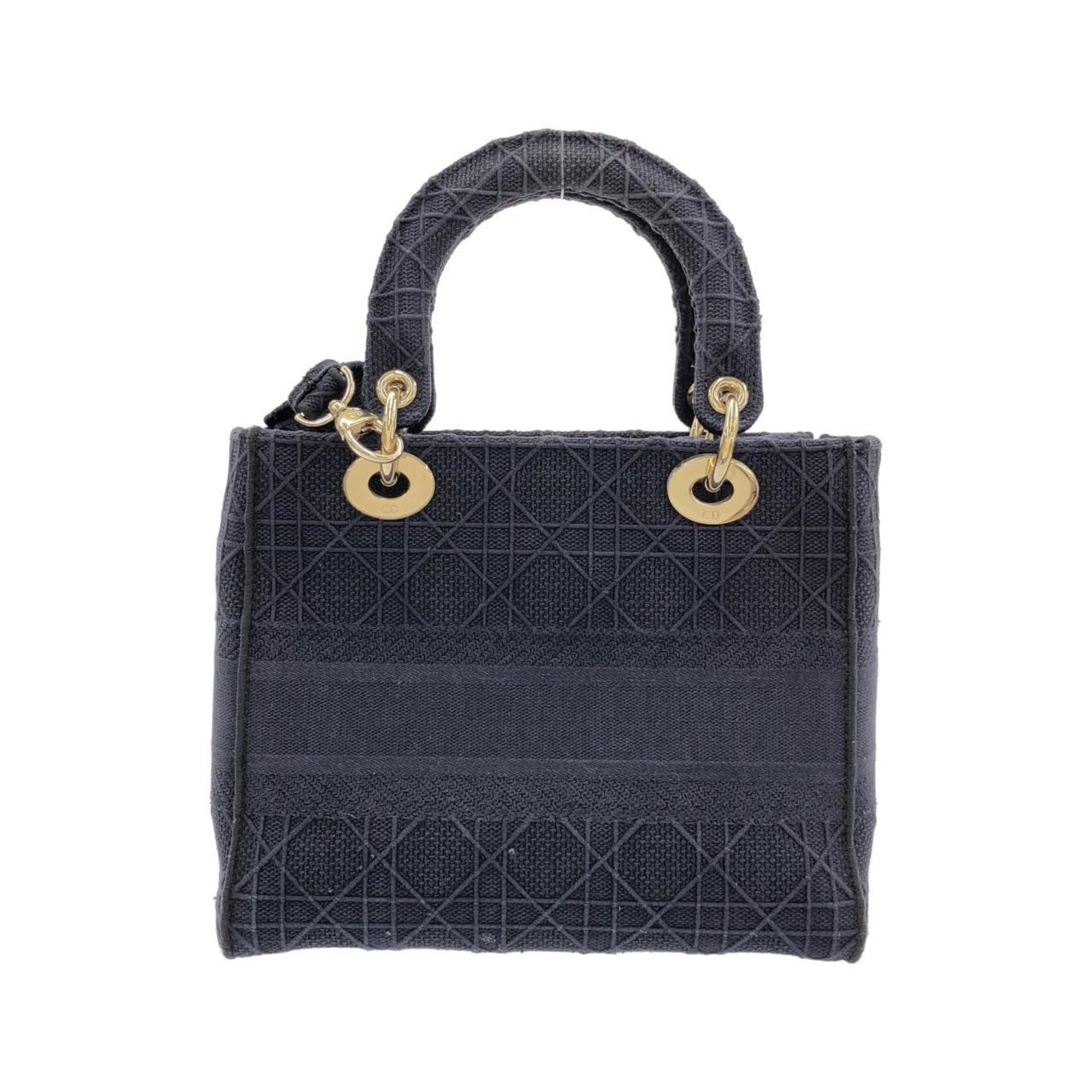 Christian Dior Blue Canvas Handbag (Pre-Owned)