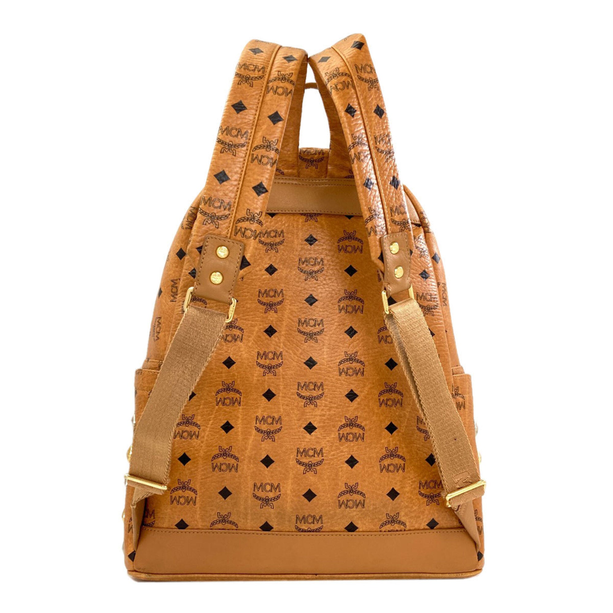 Mcm Brown Pvc Backpack (Pre-Owned)