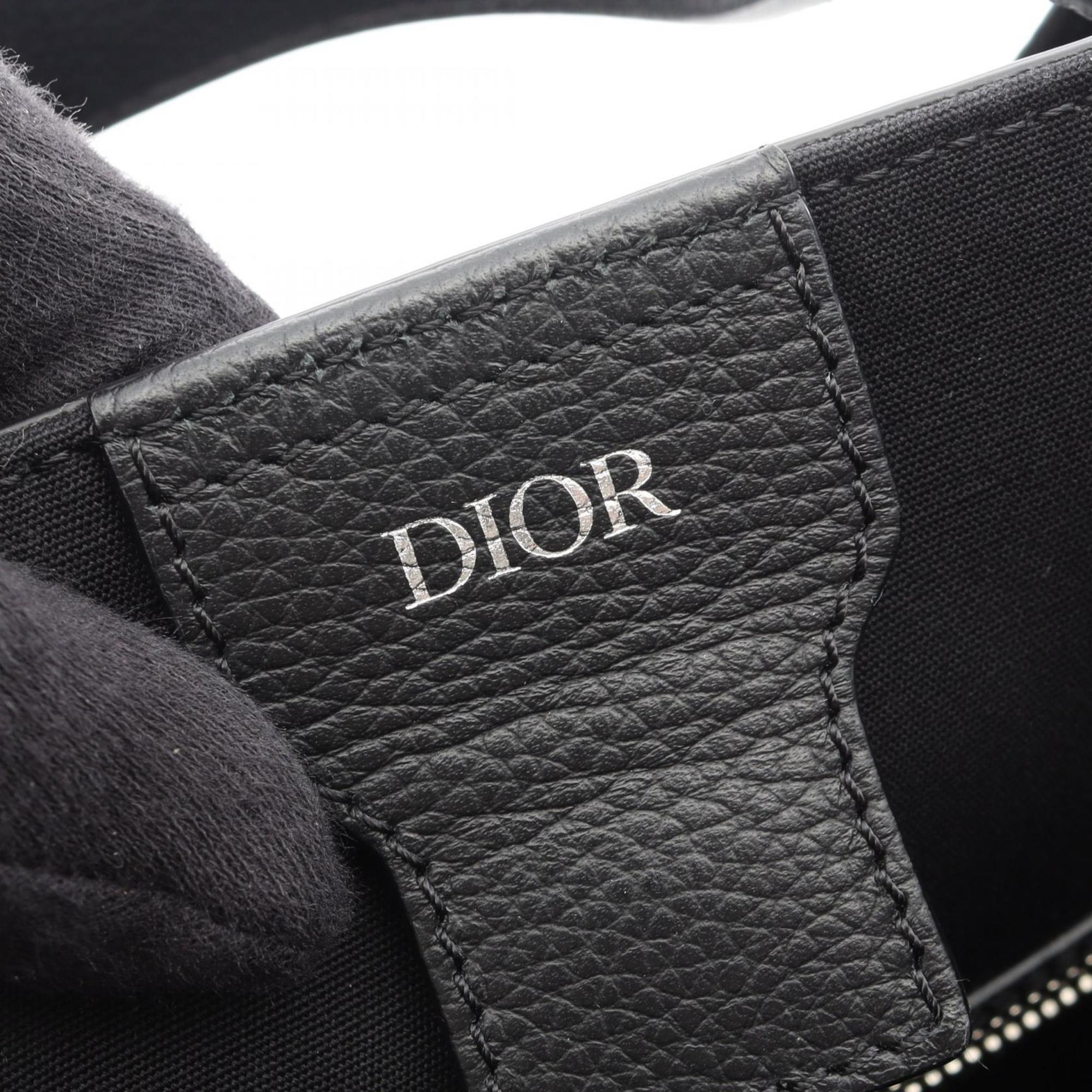 Christian Dior Black Leather Tote Bag (Pre-Owned)