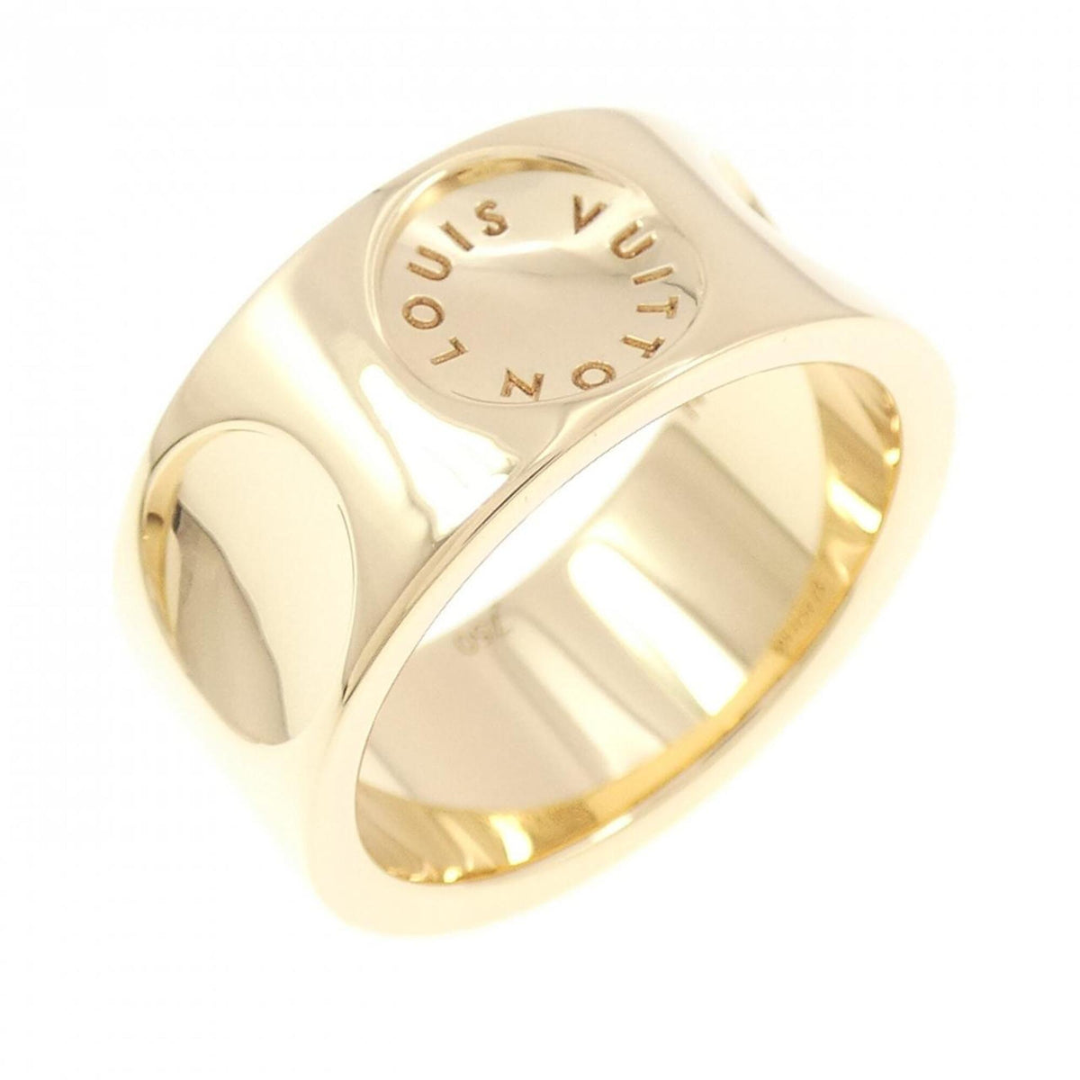 Louis Vuitton Yellow Gold Yellow Gold (18K) Band Ring (Pre-Owned)