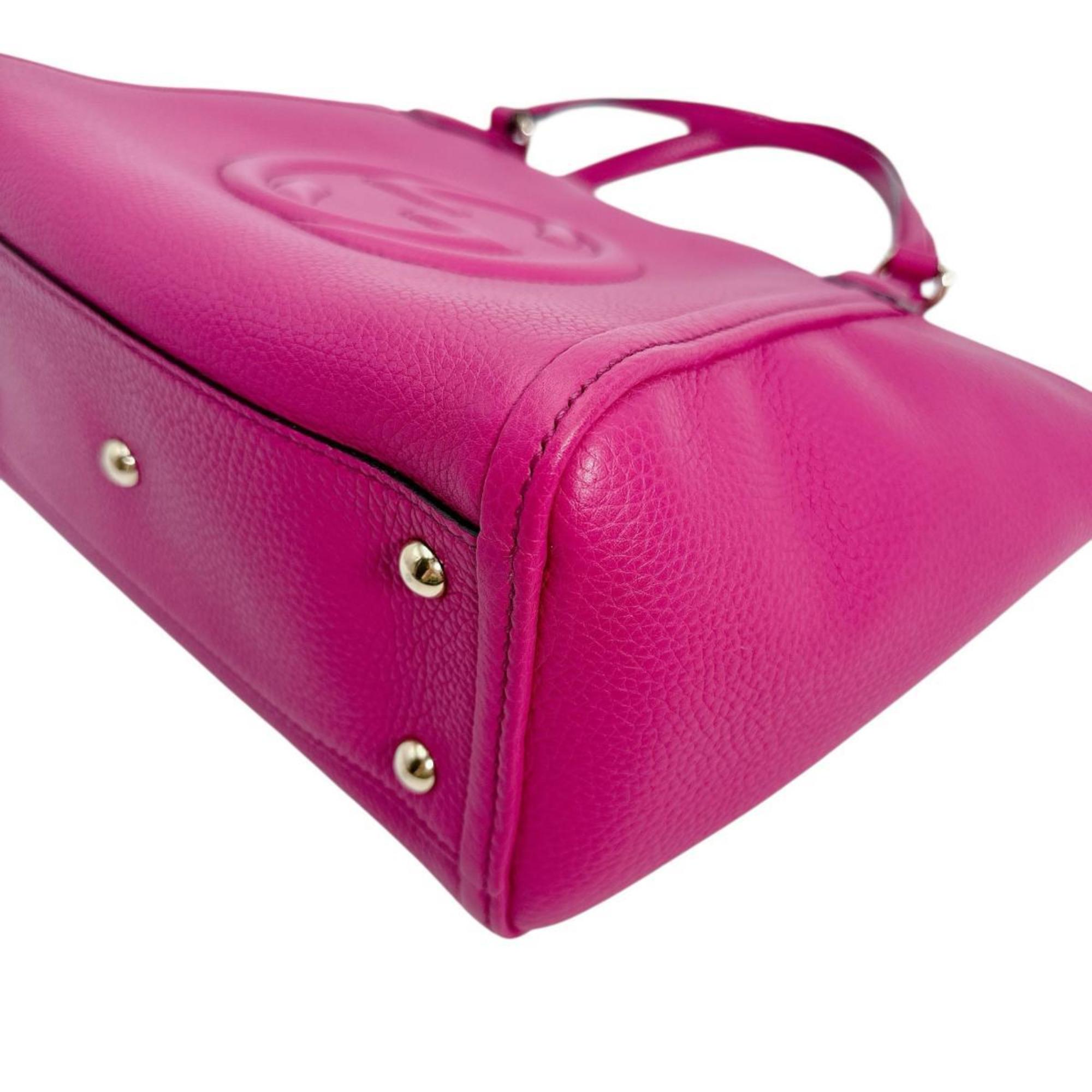 Gucci Pink Leather Handbag (Pre-Owned)