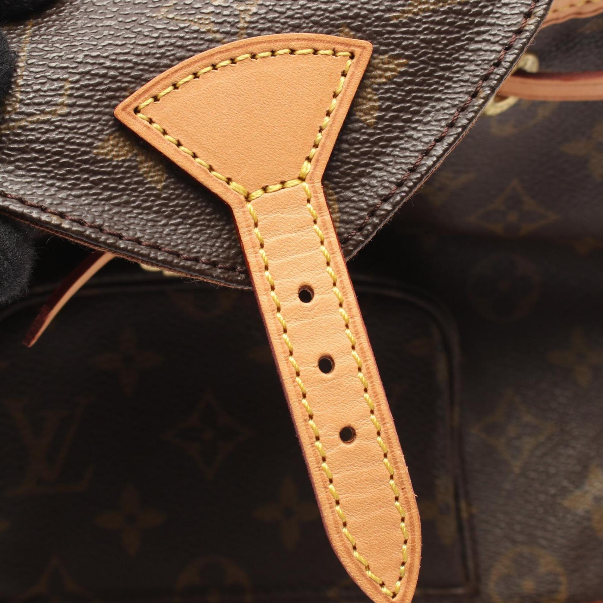 Louis Vuitton Brown Monogram Monogram Leather Backpack Handbag (Pre-Owned)