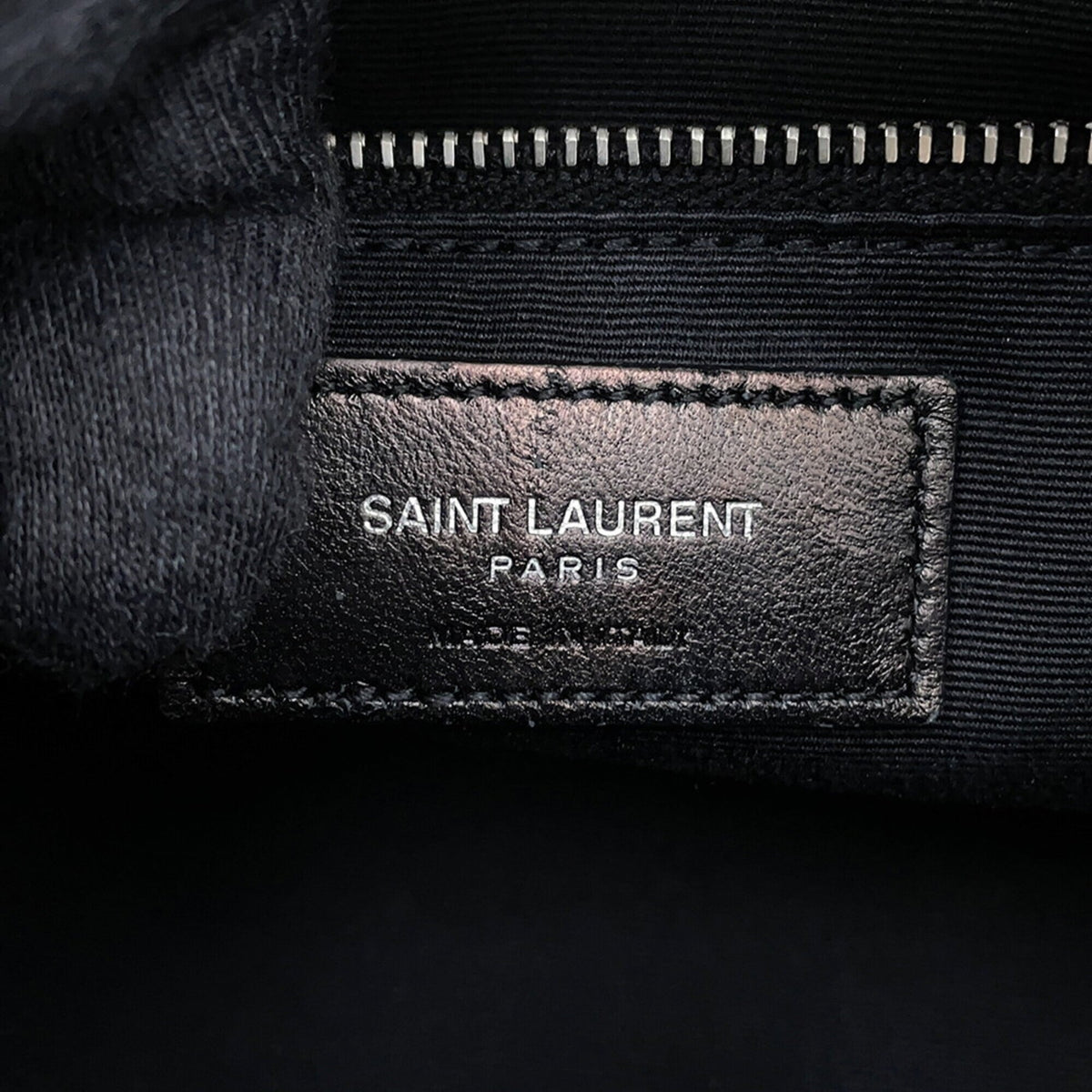 Yves Saint Laurent Black Leather Handbag Shoulder Bag (Pre-Owned)