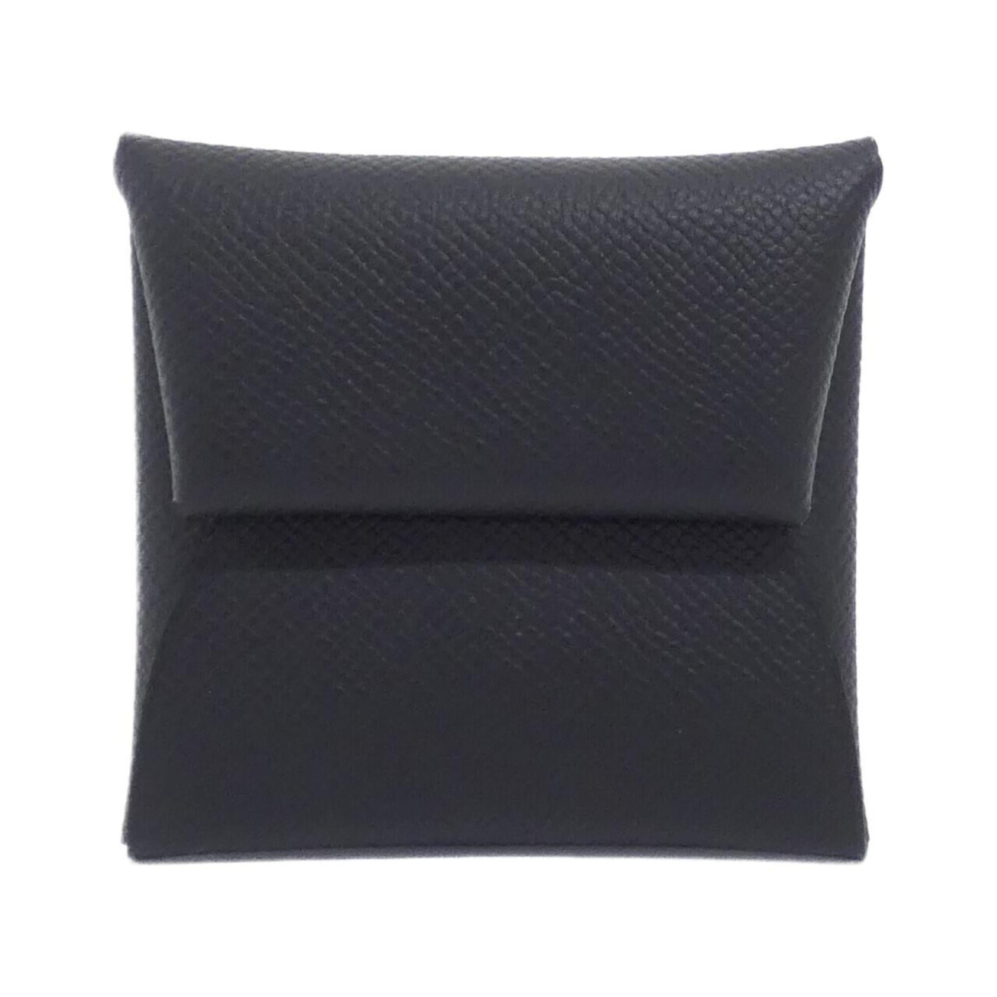 Hermes Black Epsom Leather Coin Purse/Coin Case (Pre-Owned)