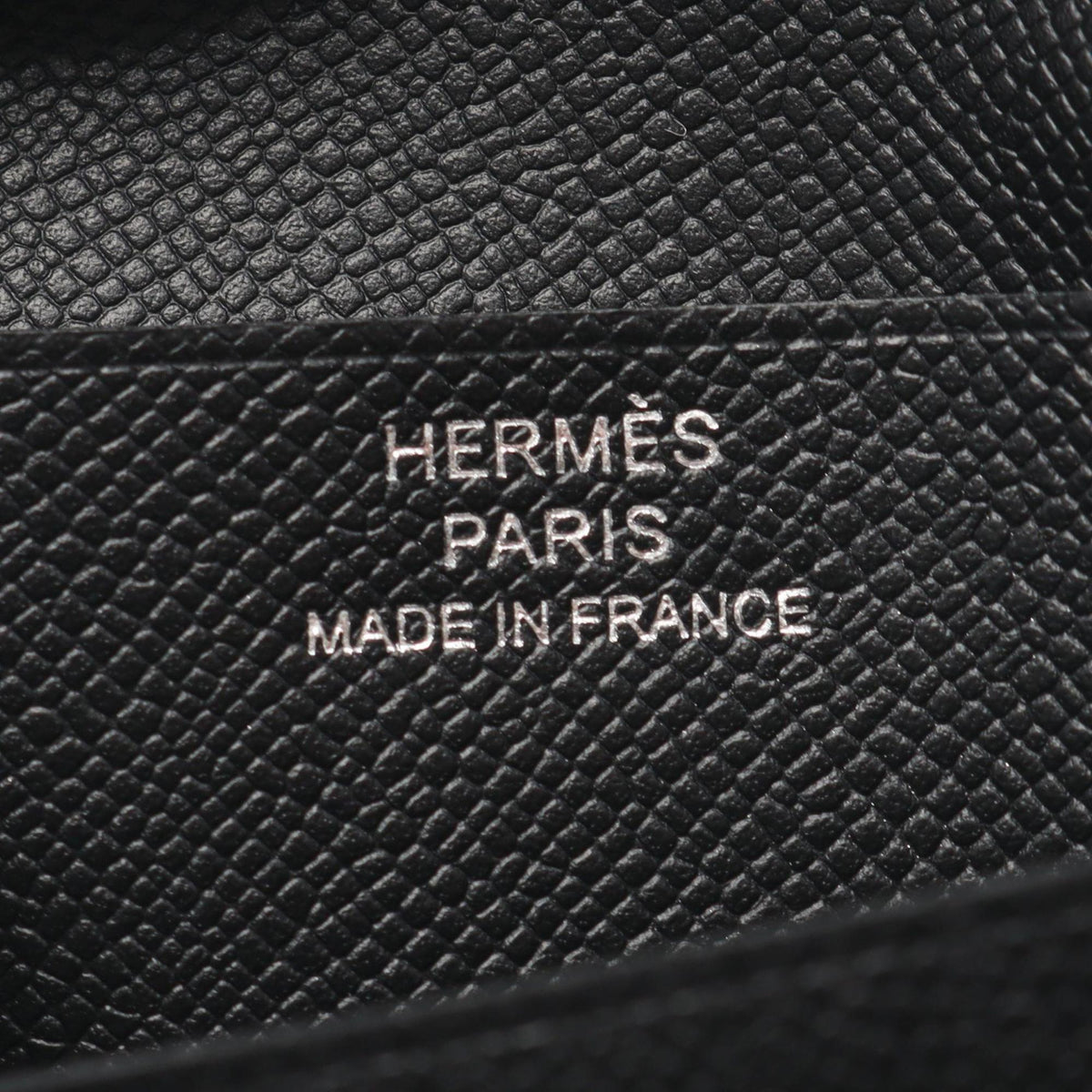 Hermes Black Leather Wallet (Bi-Fold) (Pre-Owned)