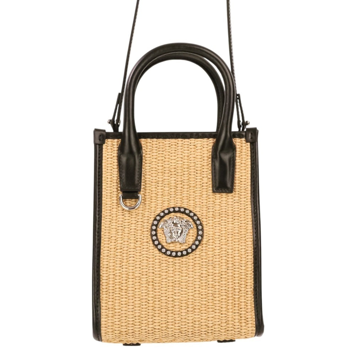 Versace Black Handbag Shoulder Bag Tote Bag (Pre-Owned)
