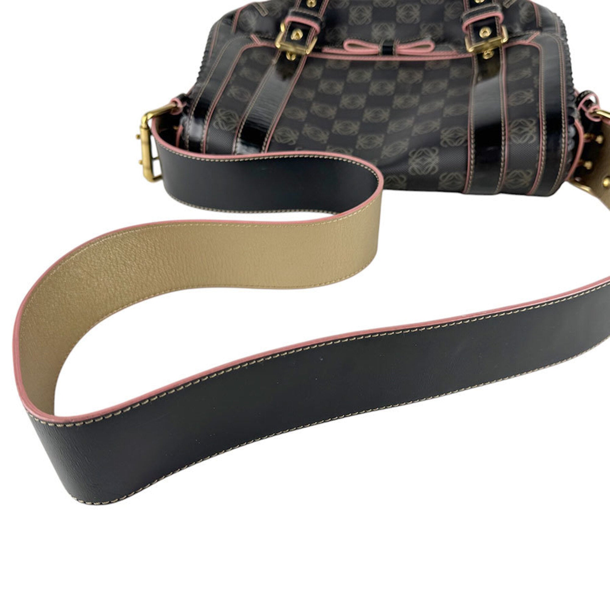 Loewe Black Pink Pvc Leather Shoulder Bag (Pre-Owned)