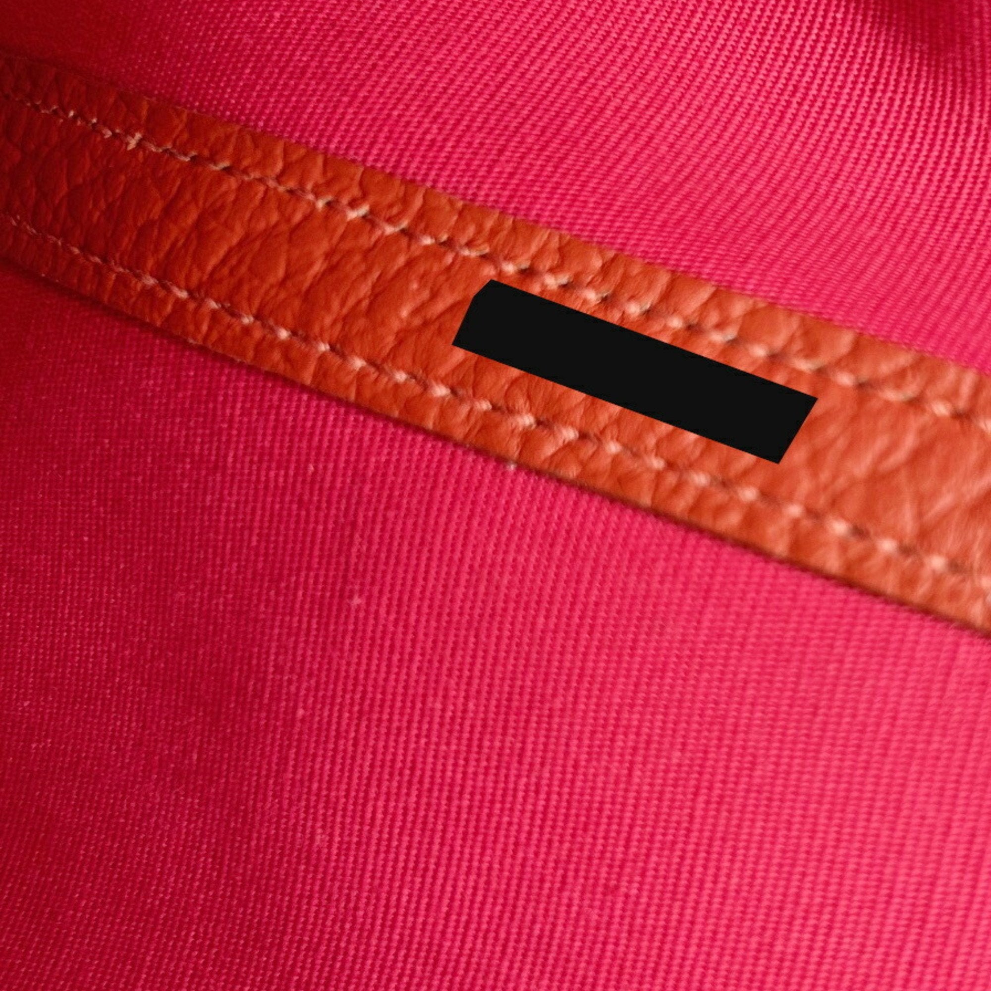 Hermes Red Color Toile H Tote Bag (Pre-Owned)
