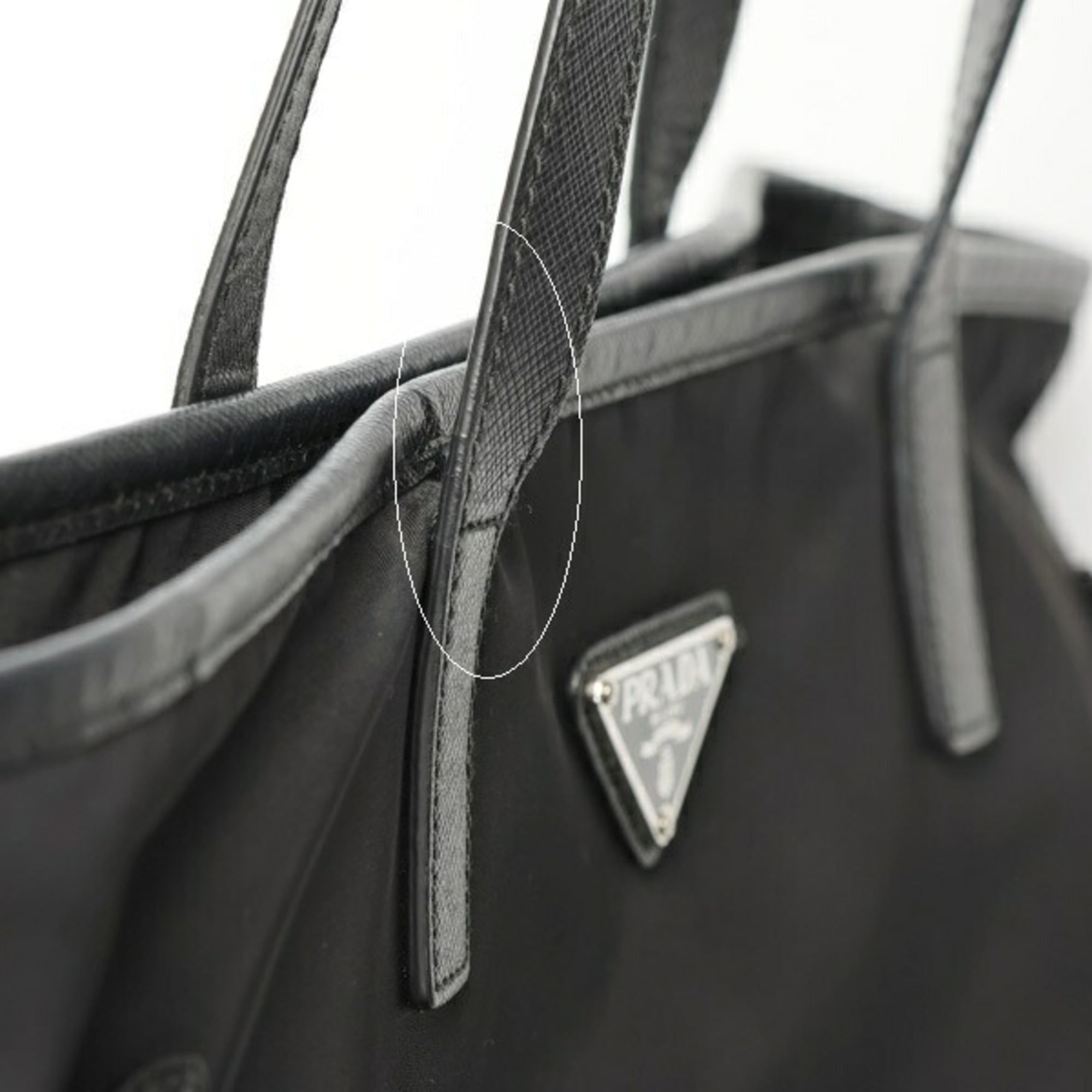Prada Black Nylon Tote Bag (Pre-Owned)