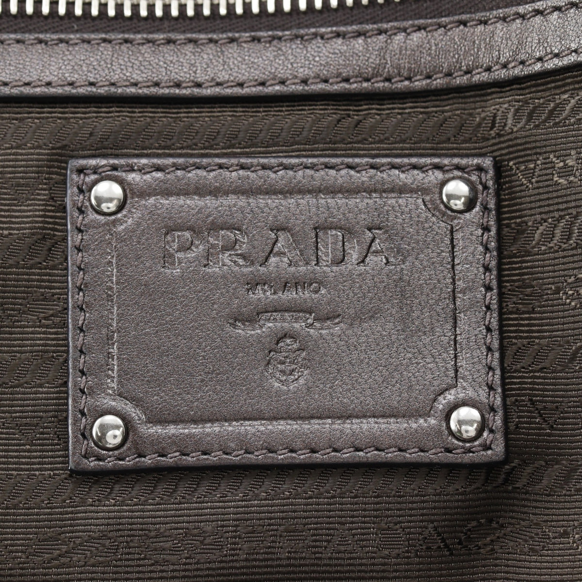 Prada Brown Leather Tote Bag (Pre-Owned)