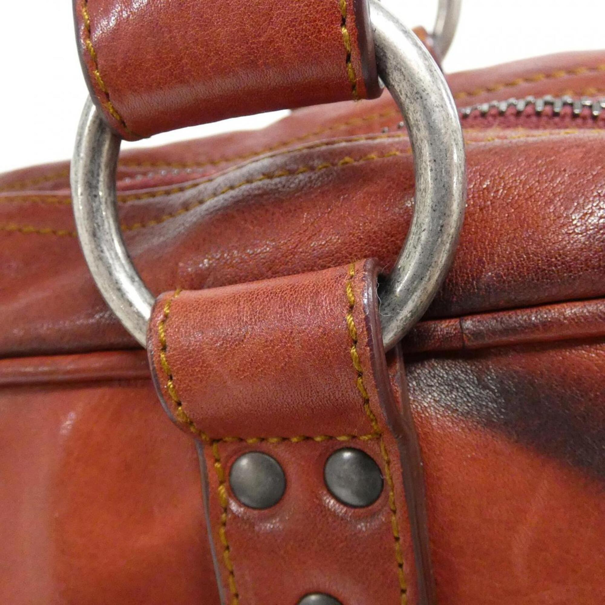 Christian Dior Bordeaux Leather Handbag (Pre-Owned)
