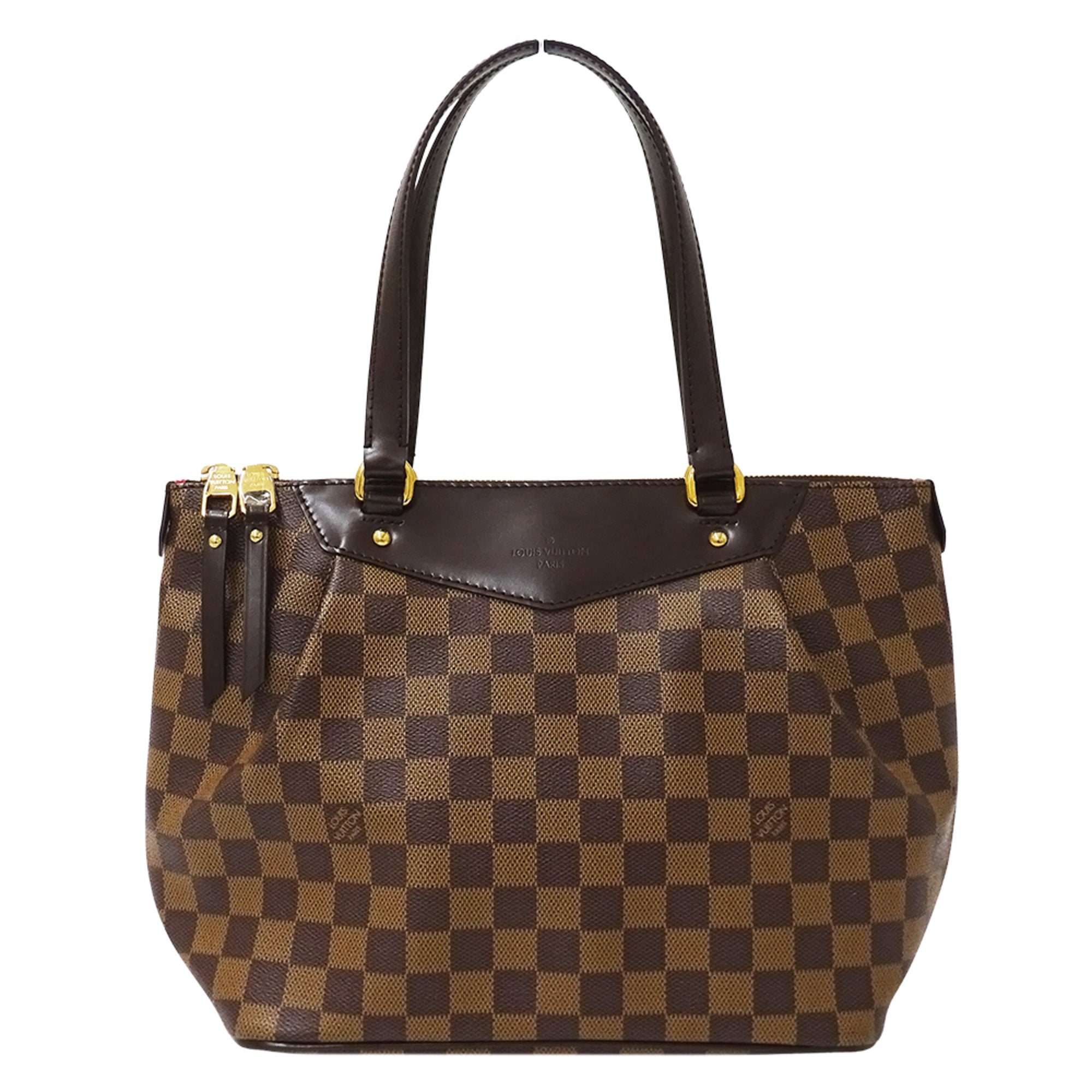 Louis Vuitton Brown Damier Canvas Damier Canvas Handbag Shoulder Bag Tote Bag (Pre-Owned)