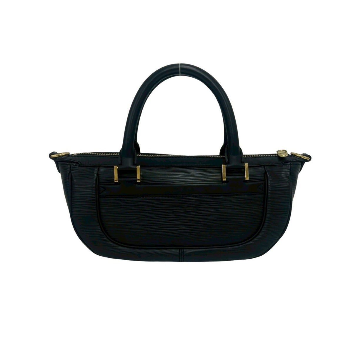 Louis Vuitton Black Leather Handbag Shoulder Bag (Pre-Owned)