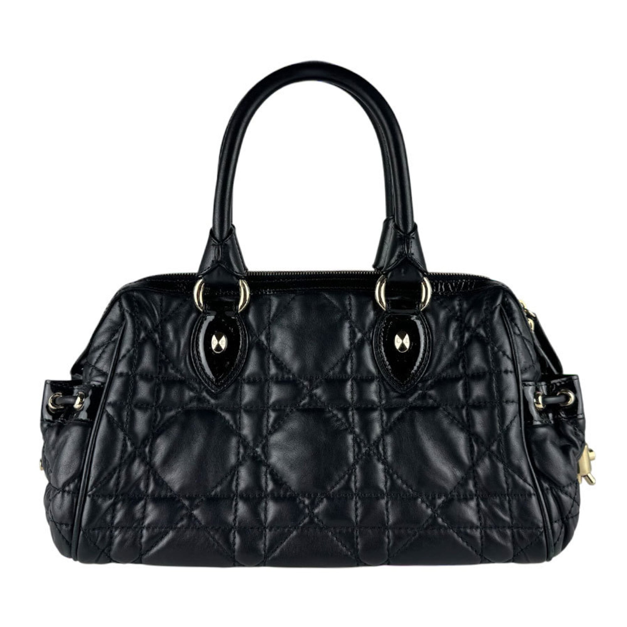 Christian Dior Black Patent Leather Leather Handbag (Pre-Owned)