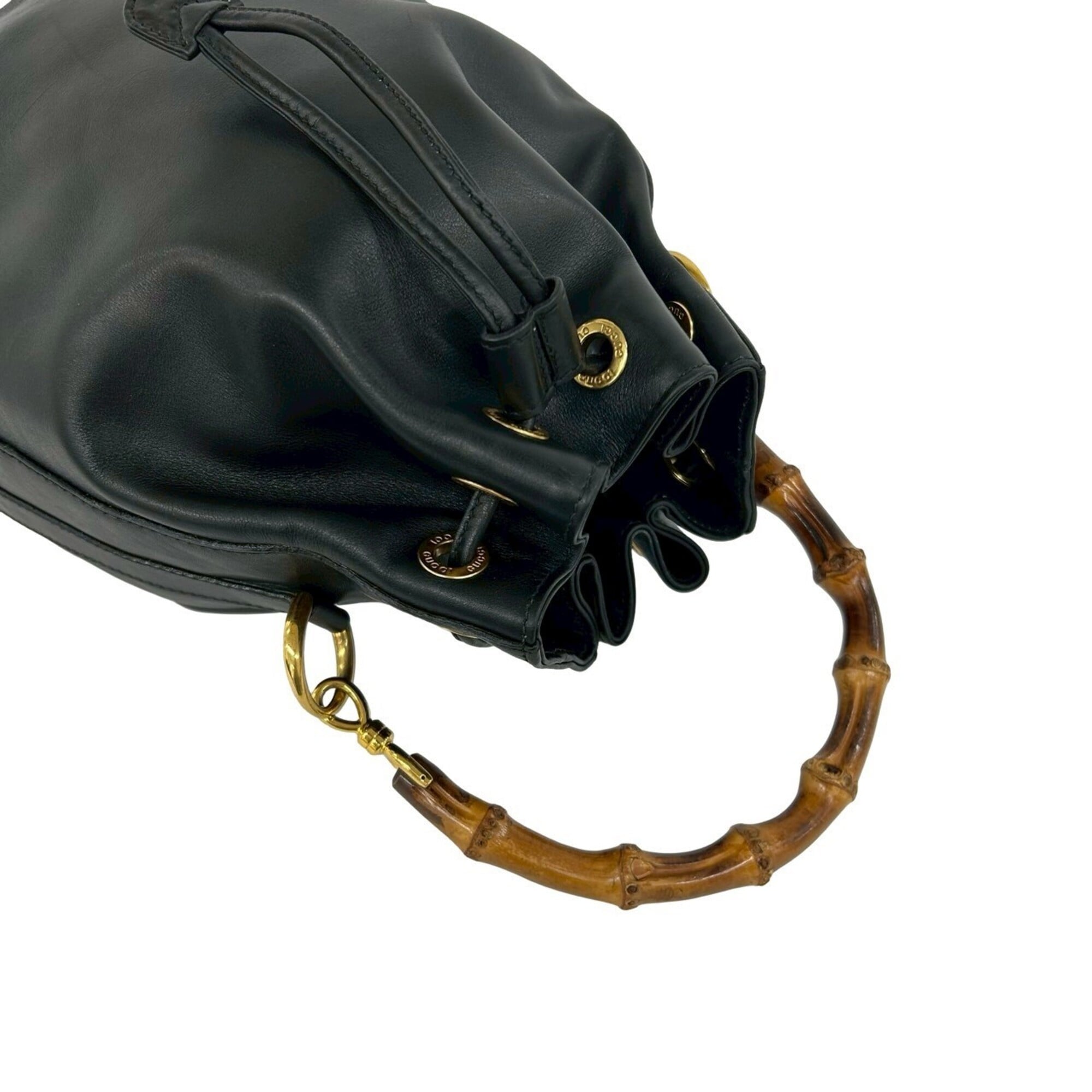 Gucci Black Leather Shoulder Bag (Pre-Owned)