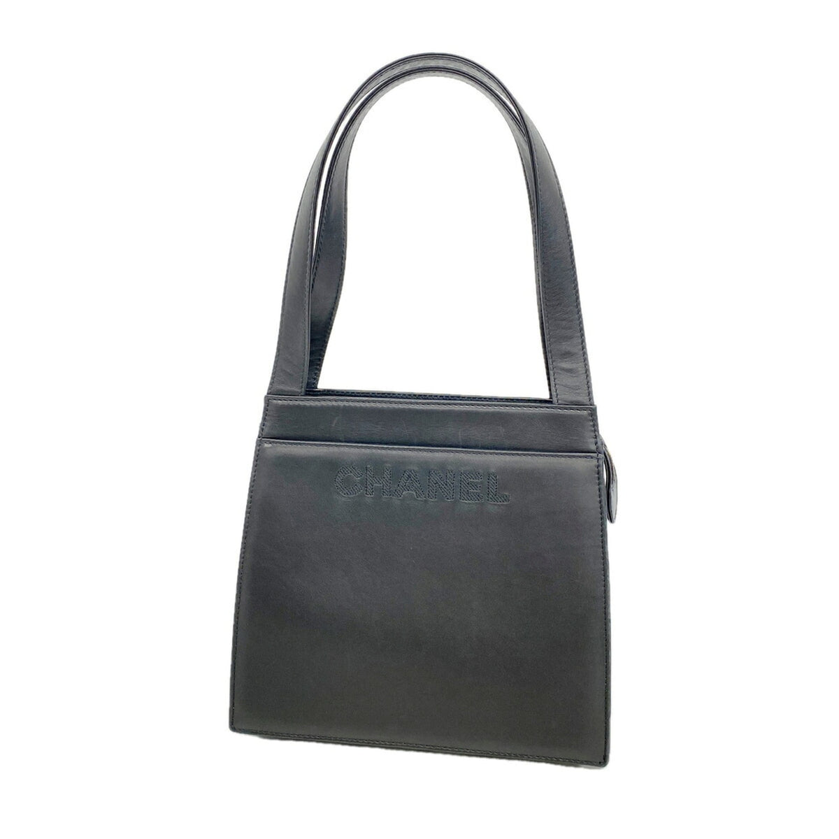 Chanel Black Leather Tote Bag (Pre-Owned)
