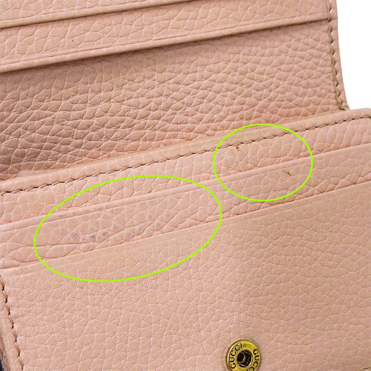 Gucci Pink Leather Wallet (Bi-Fold) (Pre-Owned)