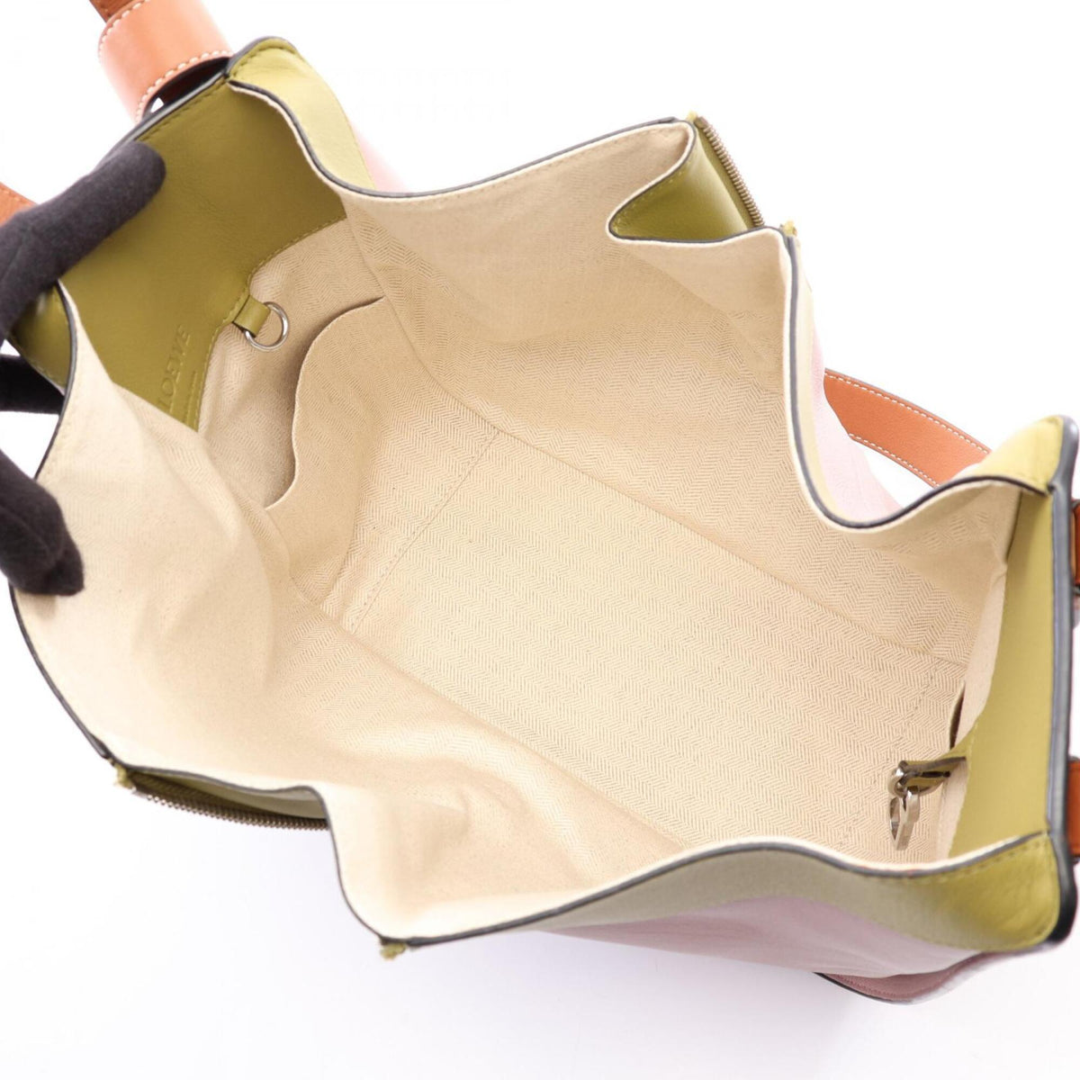 Loewe Beige Multi-Color Leather Handbag (Pre-Owned)