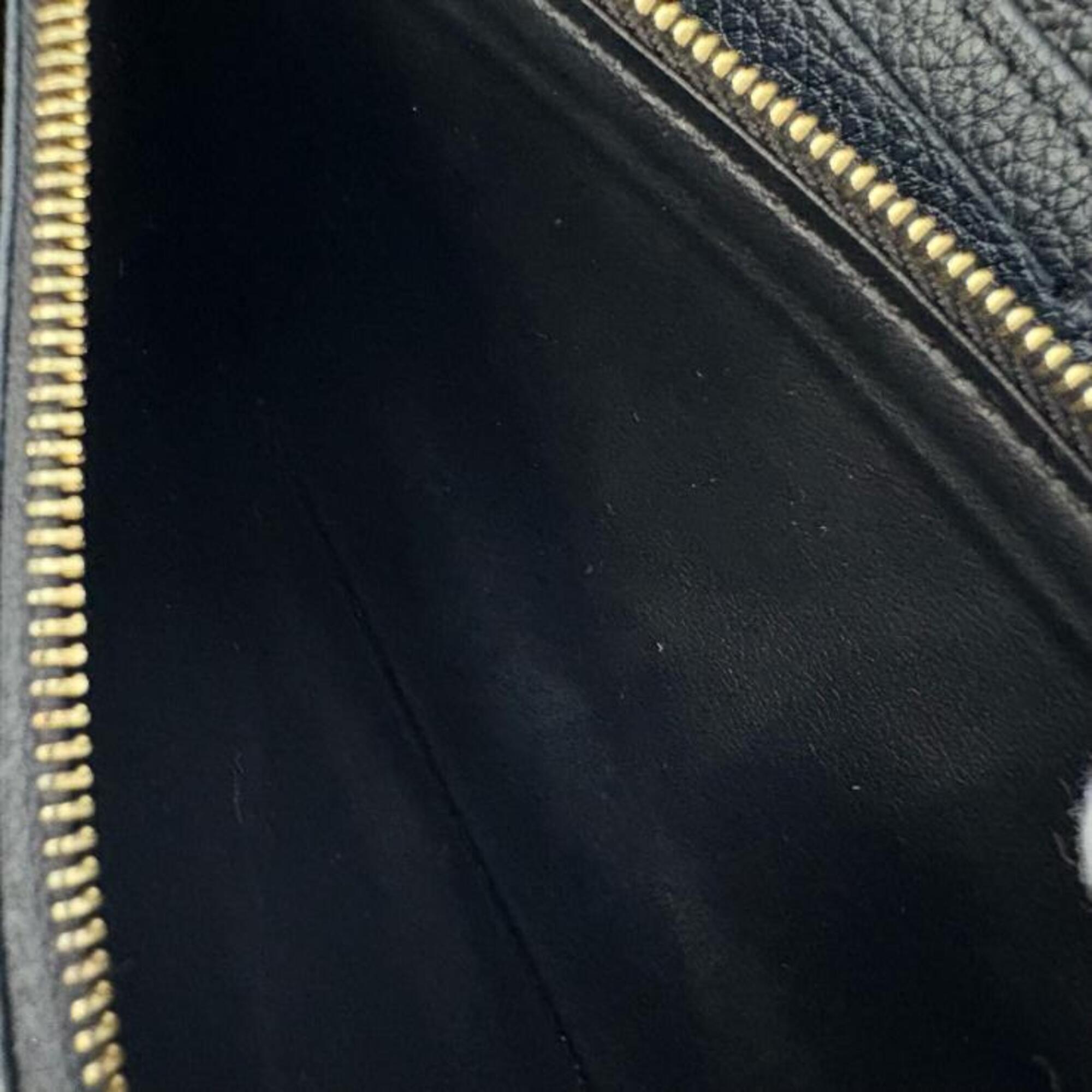 Louis Vuitton Black Noir Monogram Empreinte Long Wallet (Bi-Fold) (Pre-Owned)