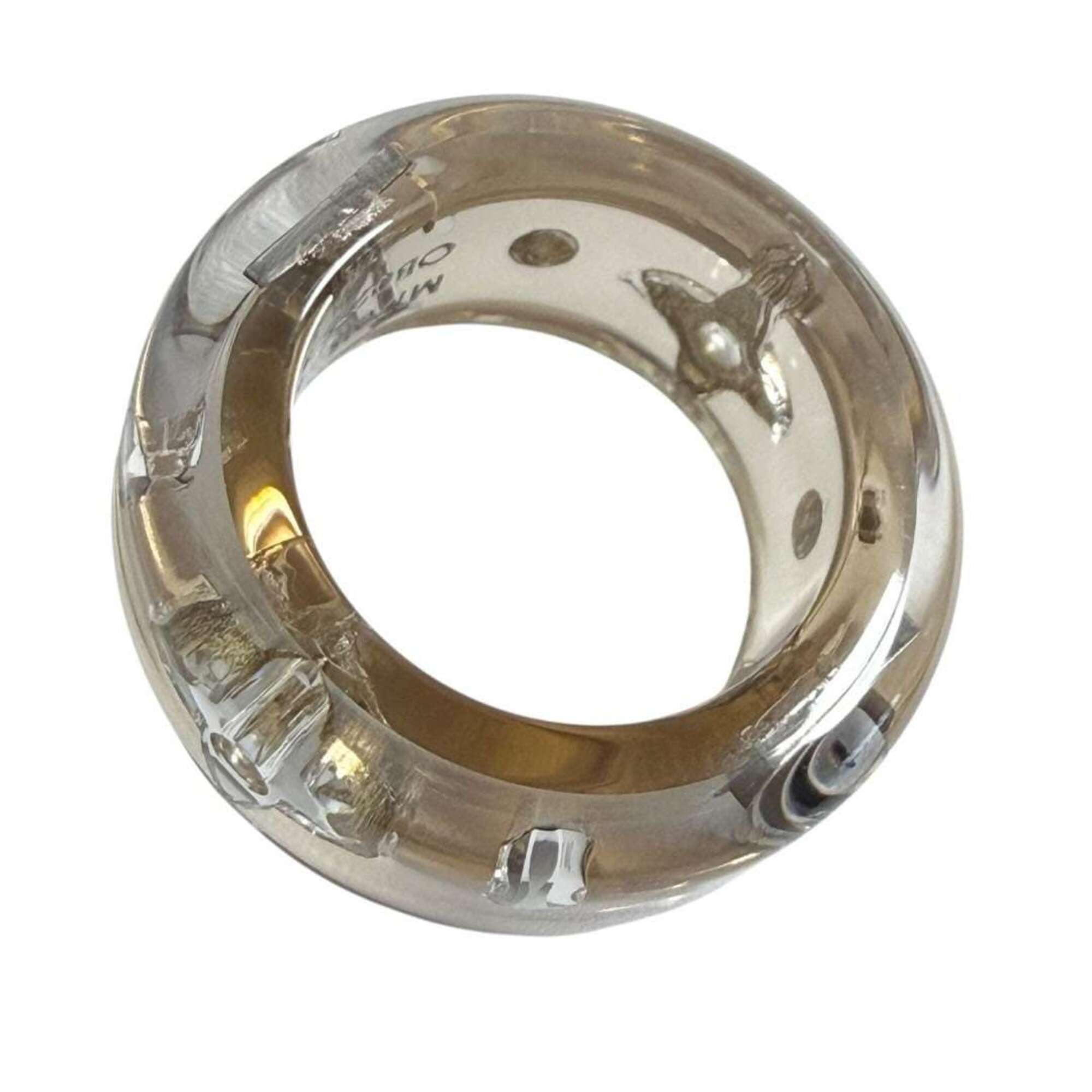 Louis Vuitton Resin Rhinestone Band Ring (Pre-Owned)