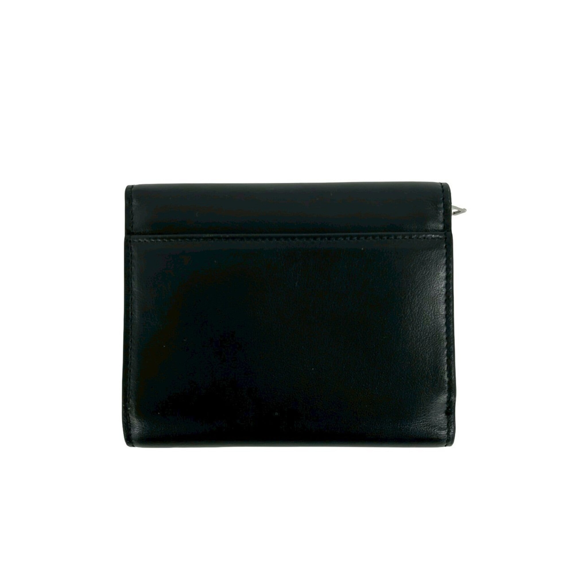 Yves Saint Laurent Black Leather Wallet (Bi-Fold) (Pre-Owned)