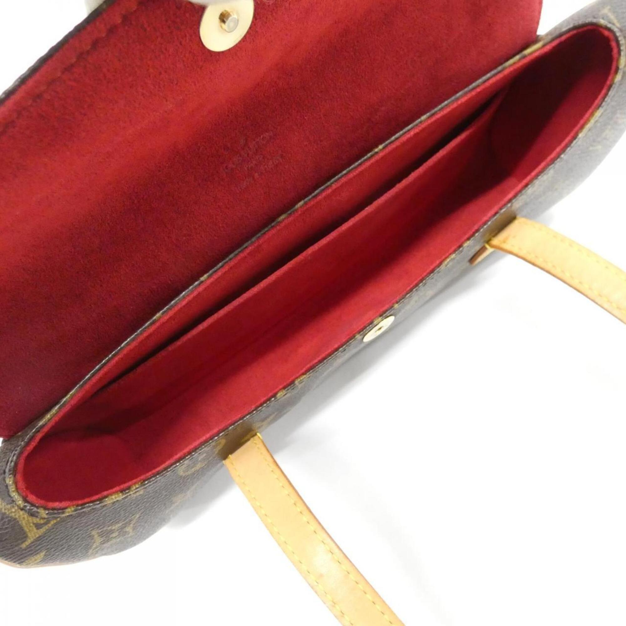 Louis Vuitton Monogram Marron Coated Canvas Handbag (Pre-Owned)