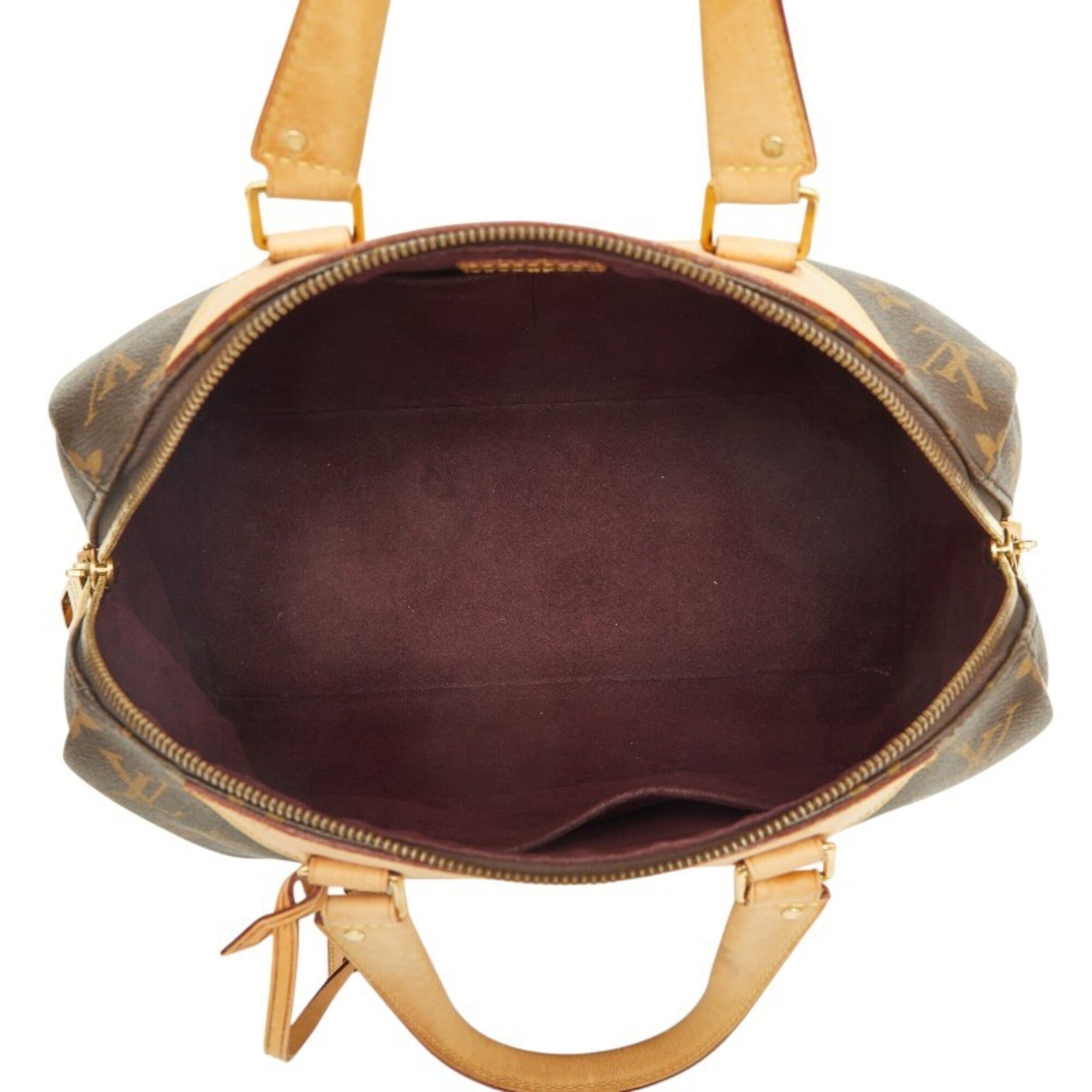 Louis Vuitton Brown Pvc Leather Handbag Shoulder Bag (Pre-Owned)