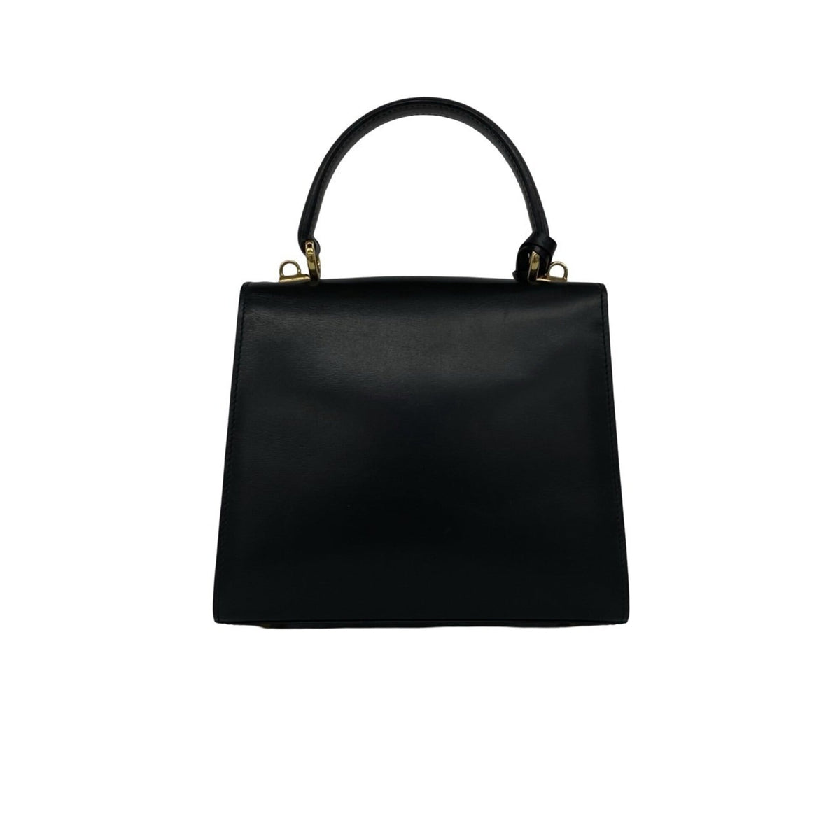 Gucci Black Leather Handbag Shoulder Bag (Pre-Owned)