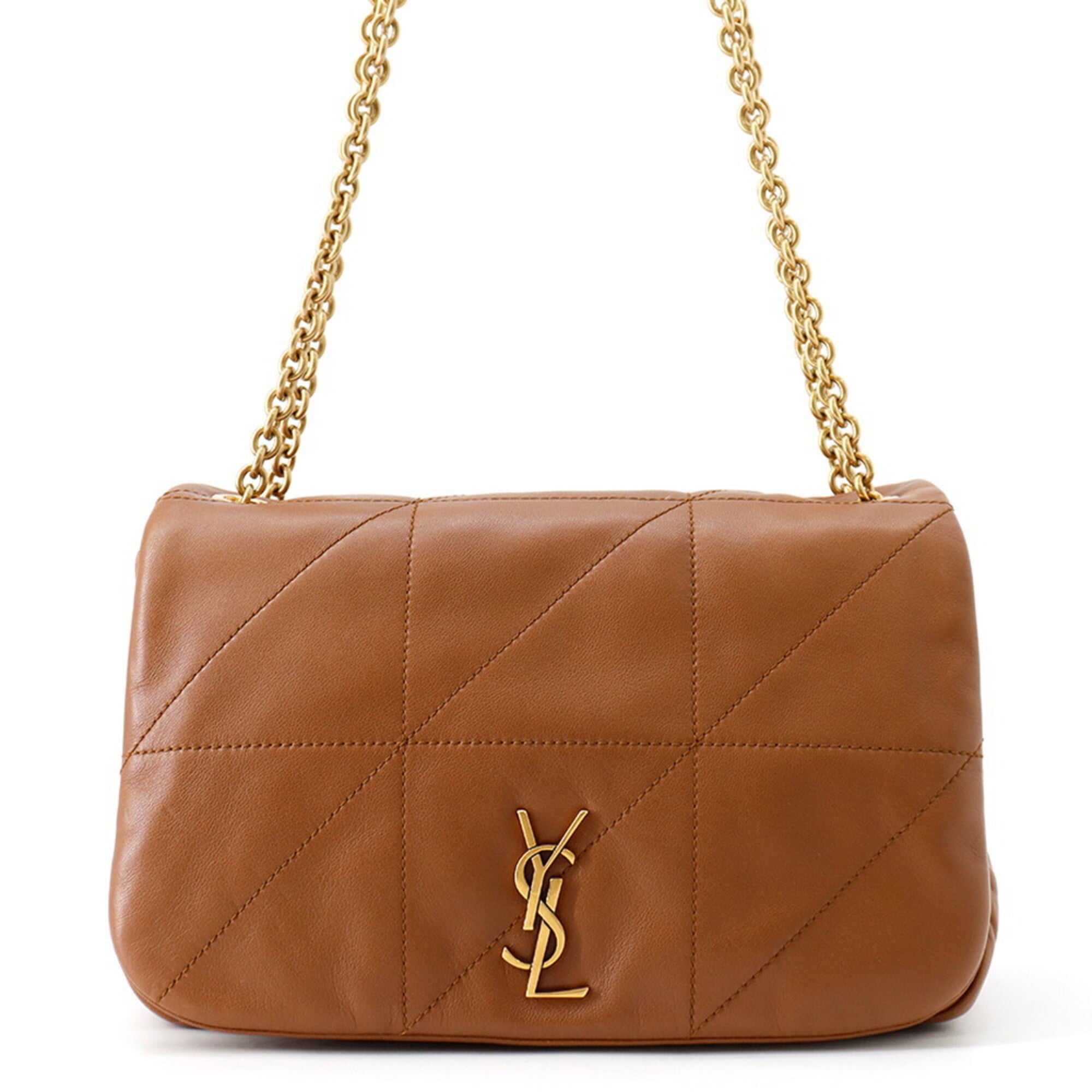 Yves Saint Laurent Brown Leather Shoulder Bag (Pre-Owned)
