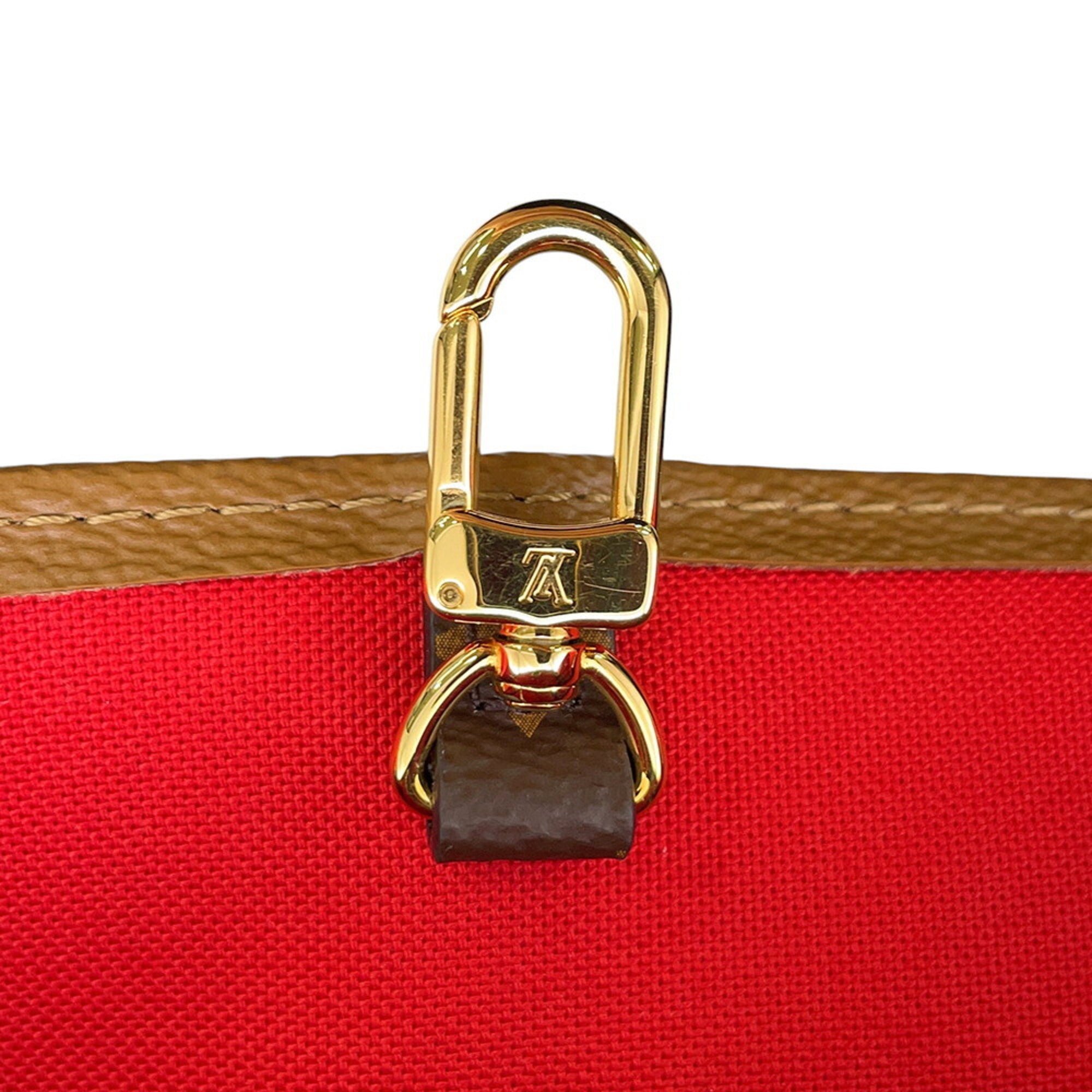 Louis Vuitton Monogram Reverse Red Color Monogram Reverse Handbag Shoulder Bag Tote Bag (Pre-Owned)