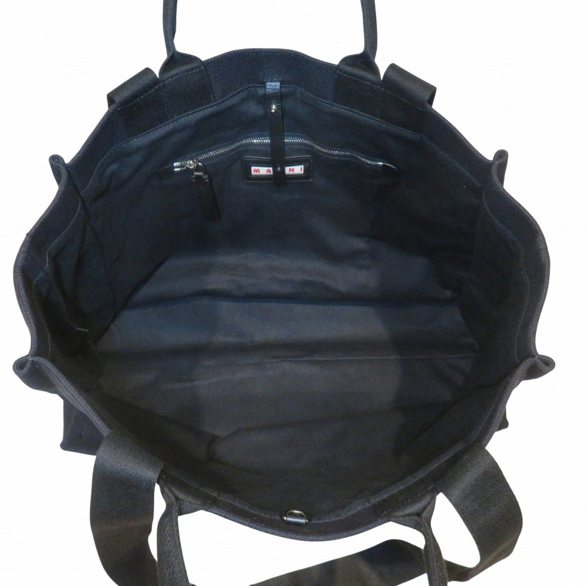Marni Black Cotton Tote Bag (Pre-Owned)