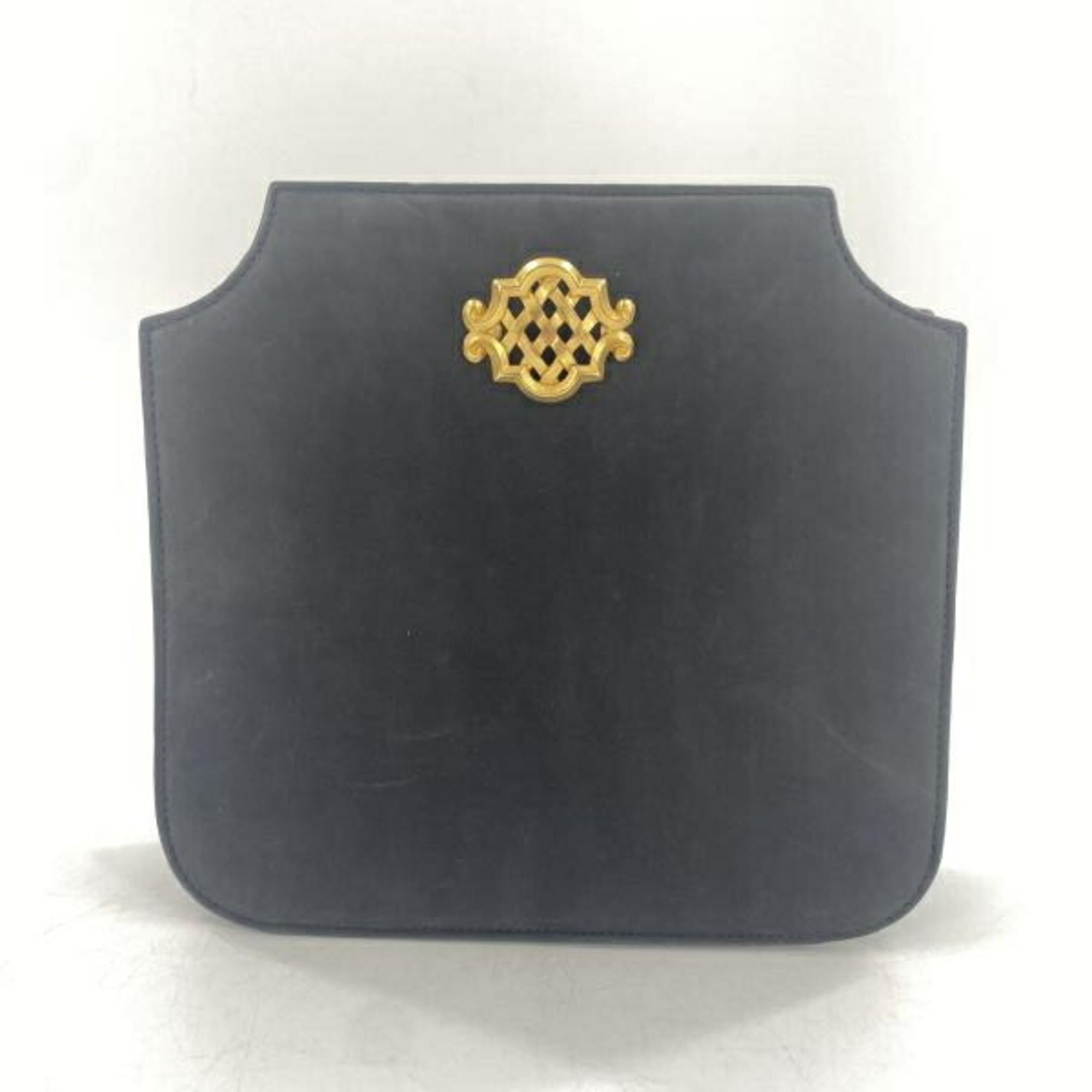 Bally Black Blue Suede Shoulder Bag (Pre-Owned)