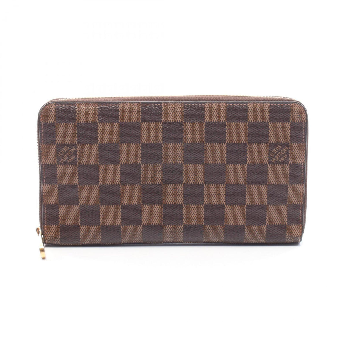 Louis Vuitton Brown Leather Pvc Long Wallet (Bi-Fold) (Pre-Owned)