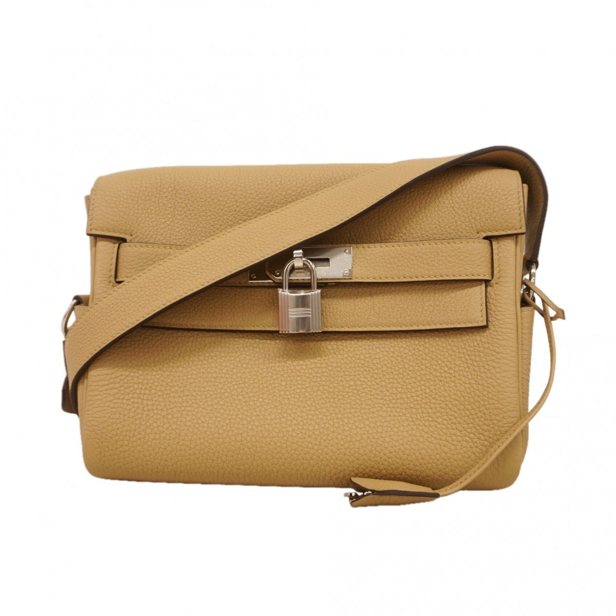 Hermes Beige Togo Leather Shoulder Bag (Pre-Owned)