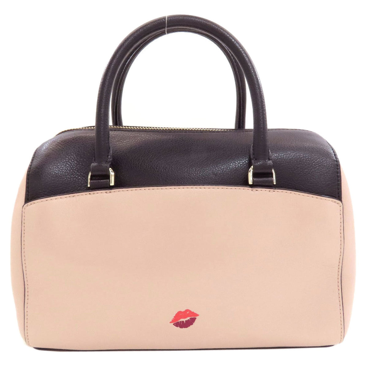 Kate Spade Black Pink Leather Handbag (Pre-Owned)