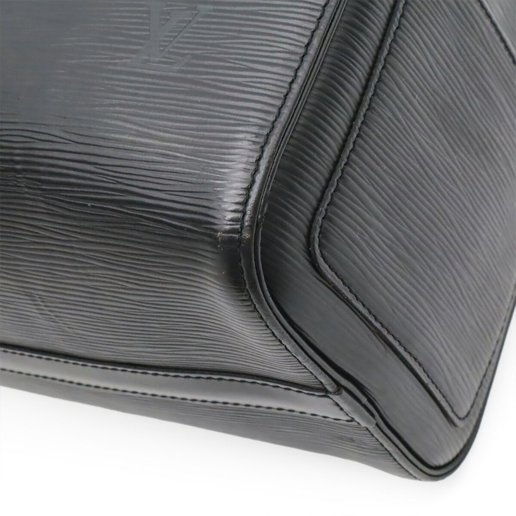 Louis Vuitton Epi Black Noir Epi Leather Boston Bag Handbag (Pre-Owned)
