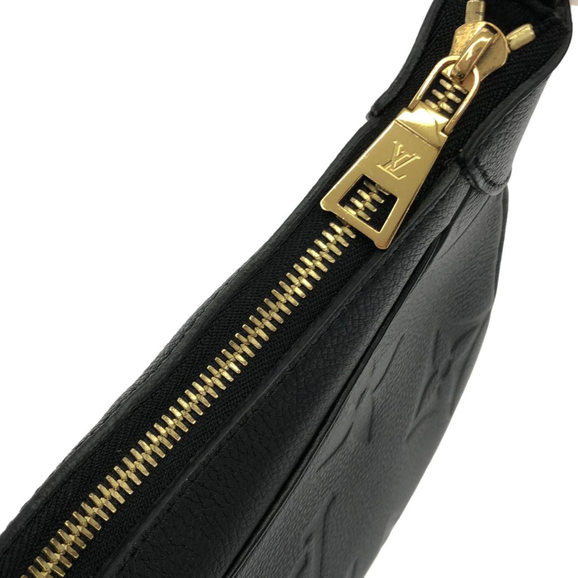 Louis Vuitton Black Leather Shoulder Bag (Pre-Owned)