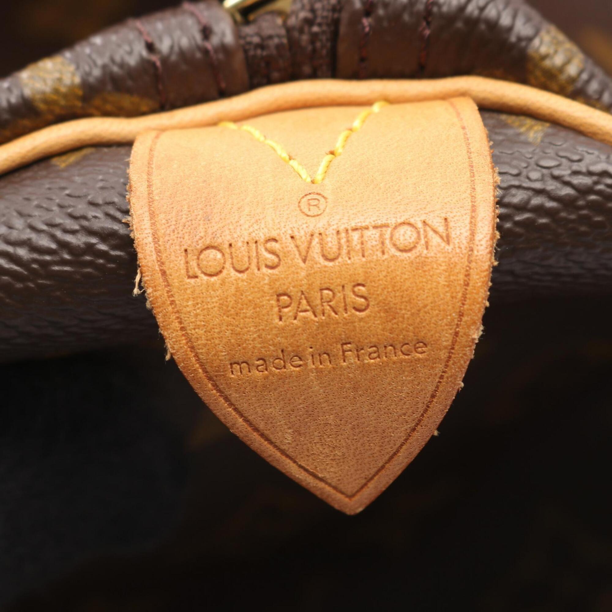 Louis Vuitton Brown Monogram Monogram Leather Boston Bag Handbag (Pre-Owned)