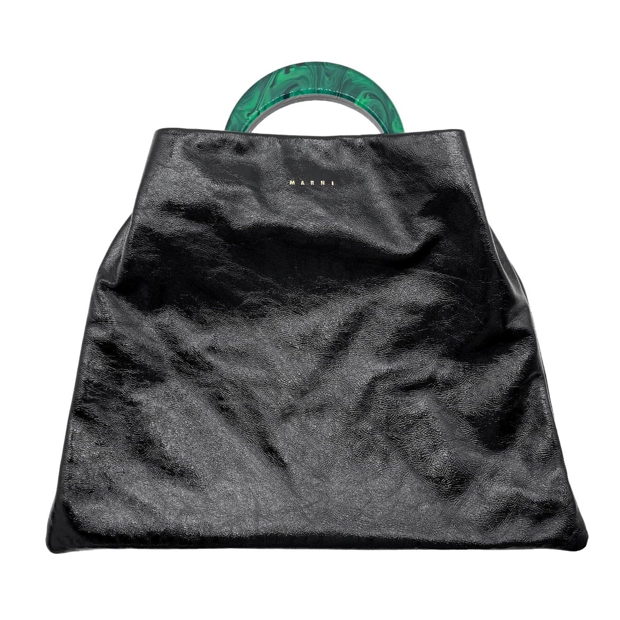 Marni Black Patent Leather Handbag (Pre-Owned)