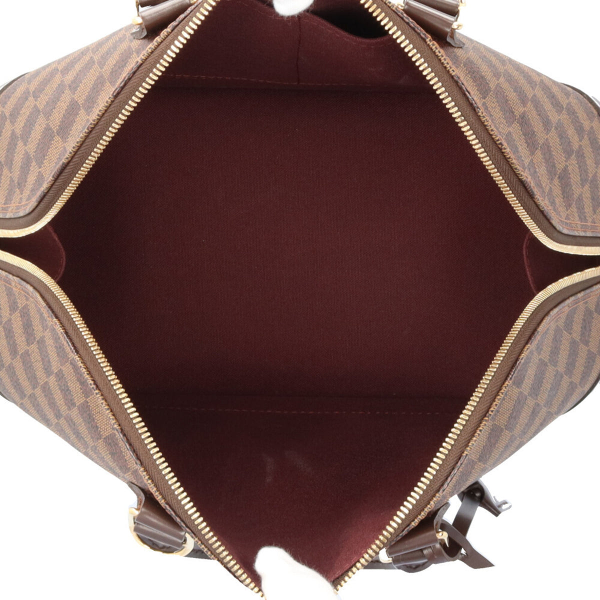 Louis Vuitton Brown Damier Canvas Or Damier Canvas Handbag (Pre-Owned)