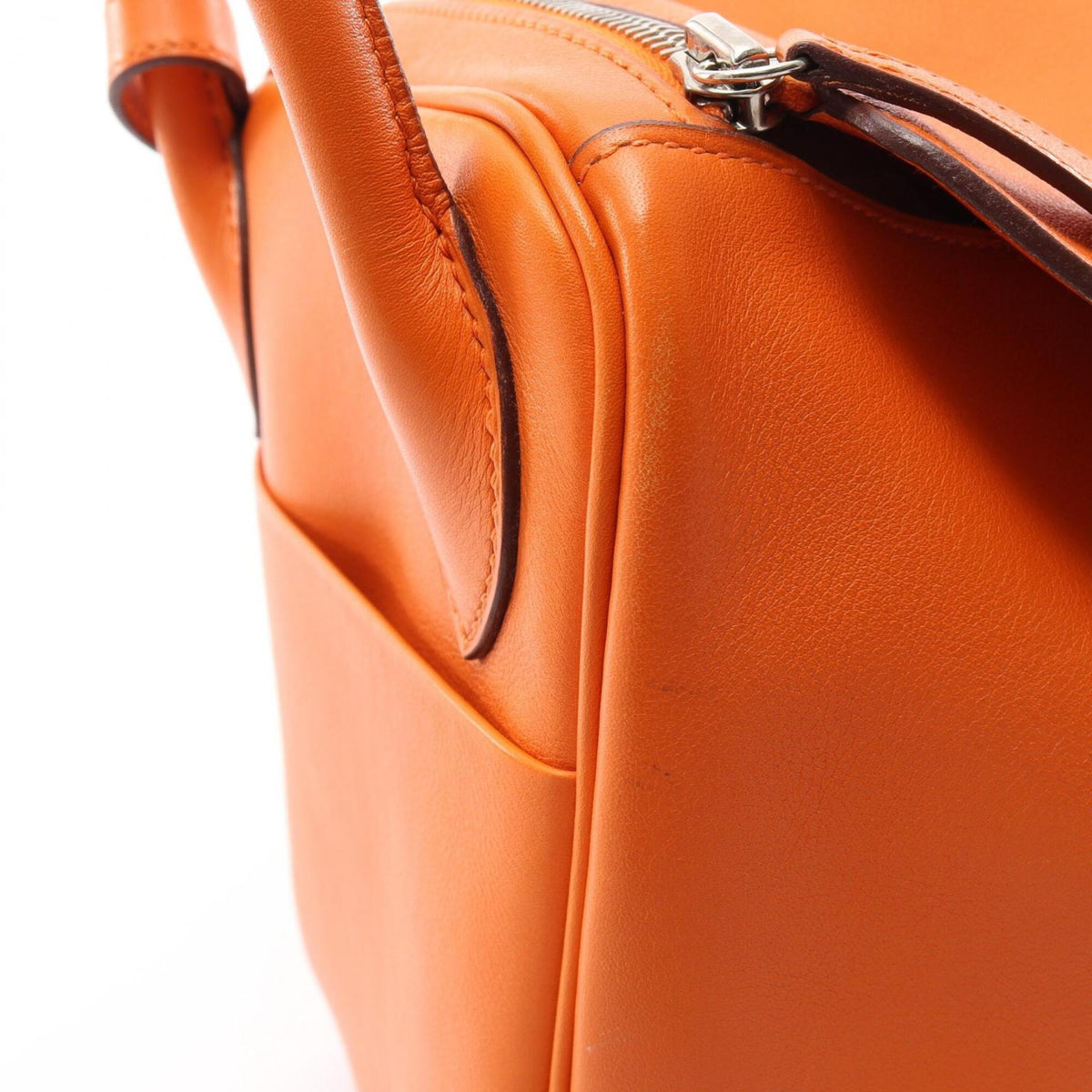 Hermes Orange Swift Leather Handbag Shoulder Bag (Pre-Owned)