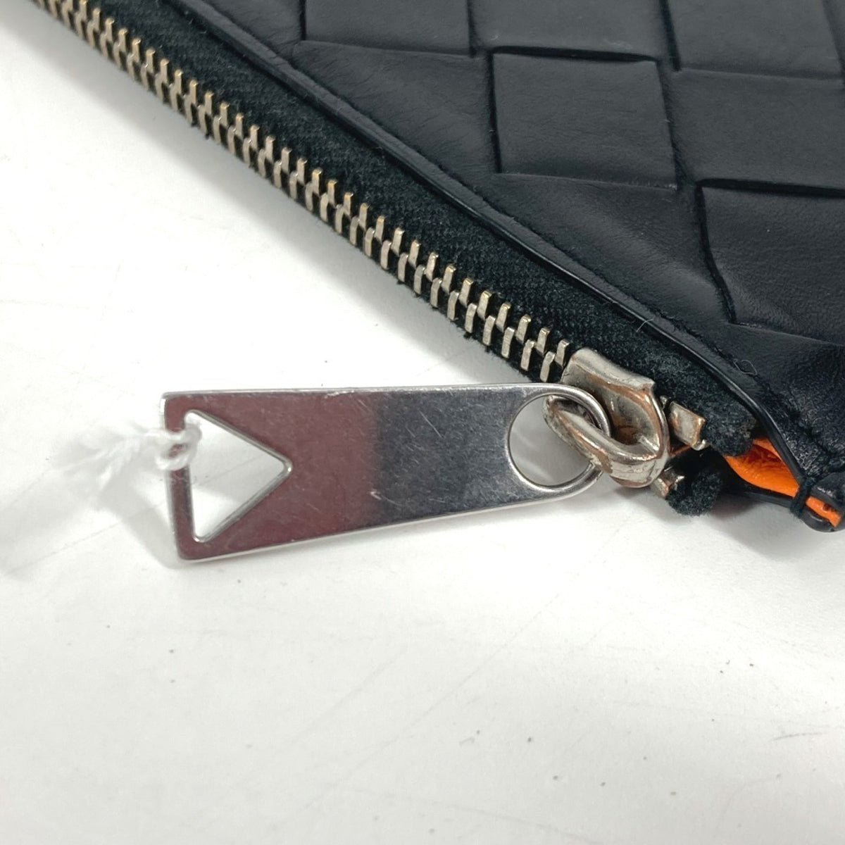Bottega Veneta Intrecciato Black Leather Coin Purse/Coin Case (Pre-Owned)