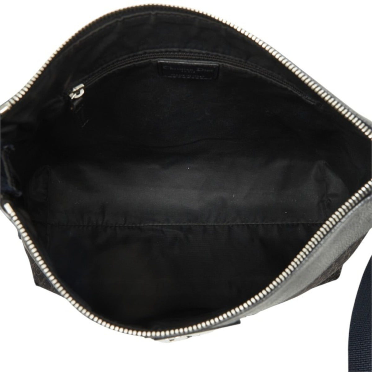 Christian Dior Black Canvas Leather Shoulder Bag (Pre-Owned)