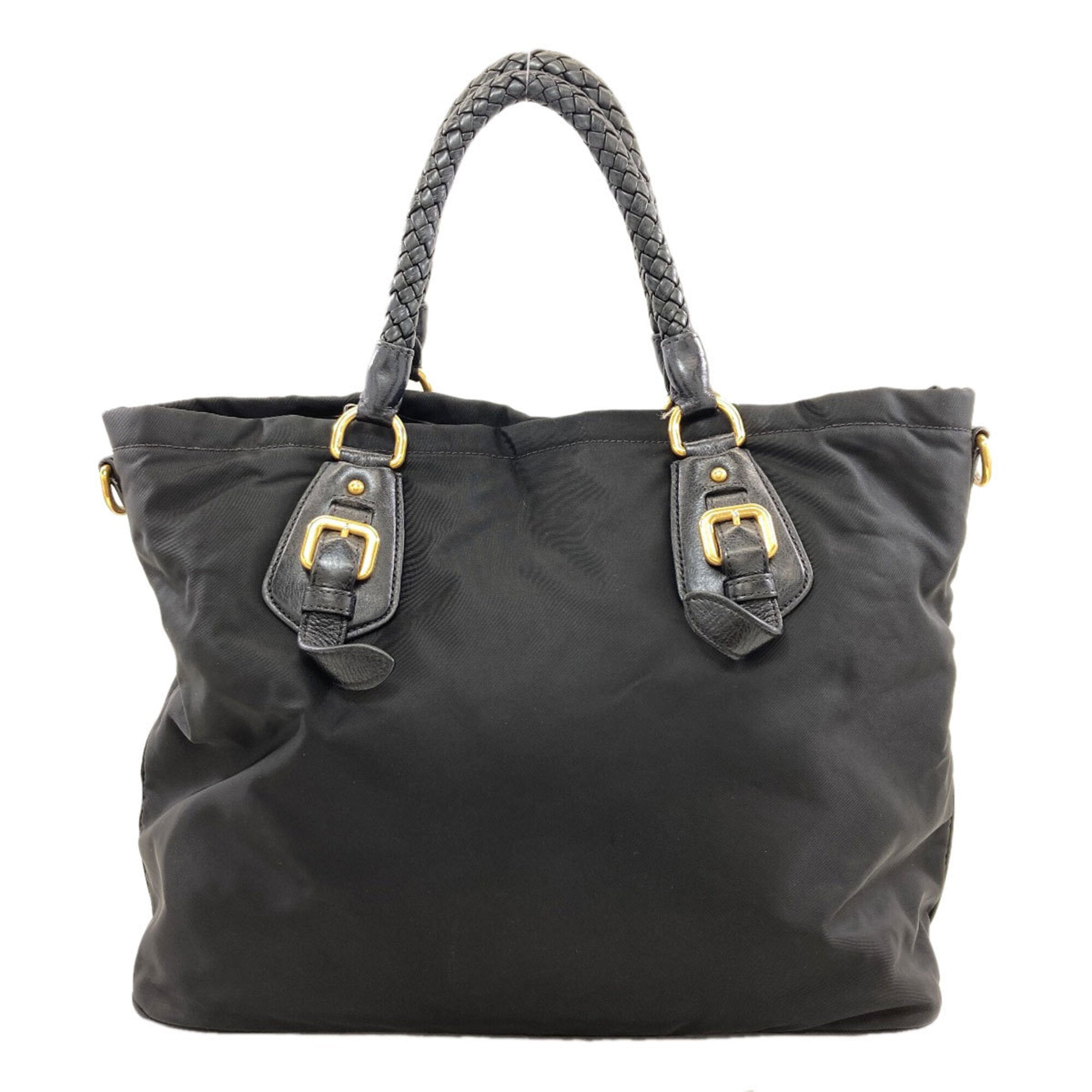 Prada Black Nylon Tote Bag (Pre-Owned)