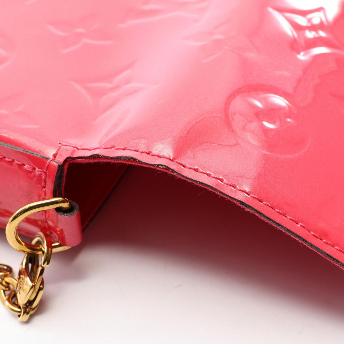Louis Vuitton Hot Pink Pink Vernis Handbag Pochette Shoulder Bag (Pre-Owned)