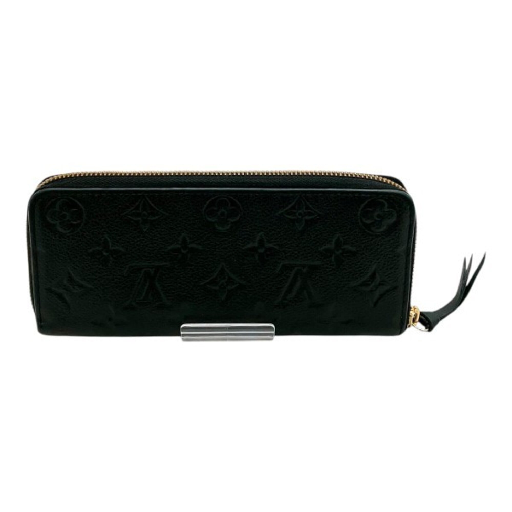 Louis Vuitton Black Noir Leather Coin Purse/Coin Case (Pre-Owned)